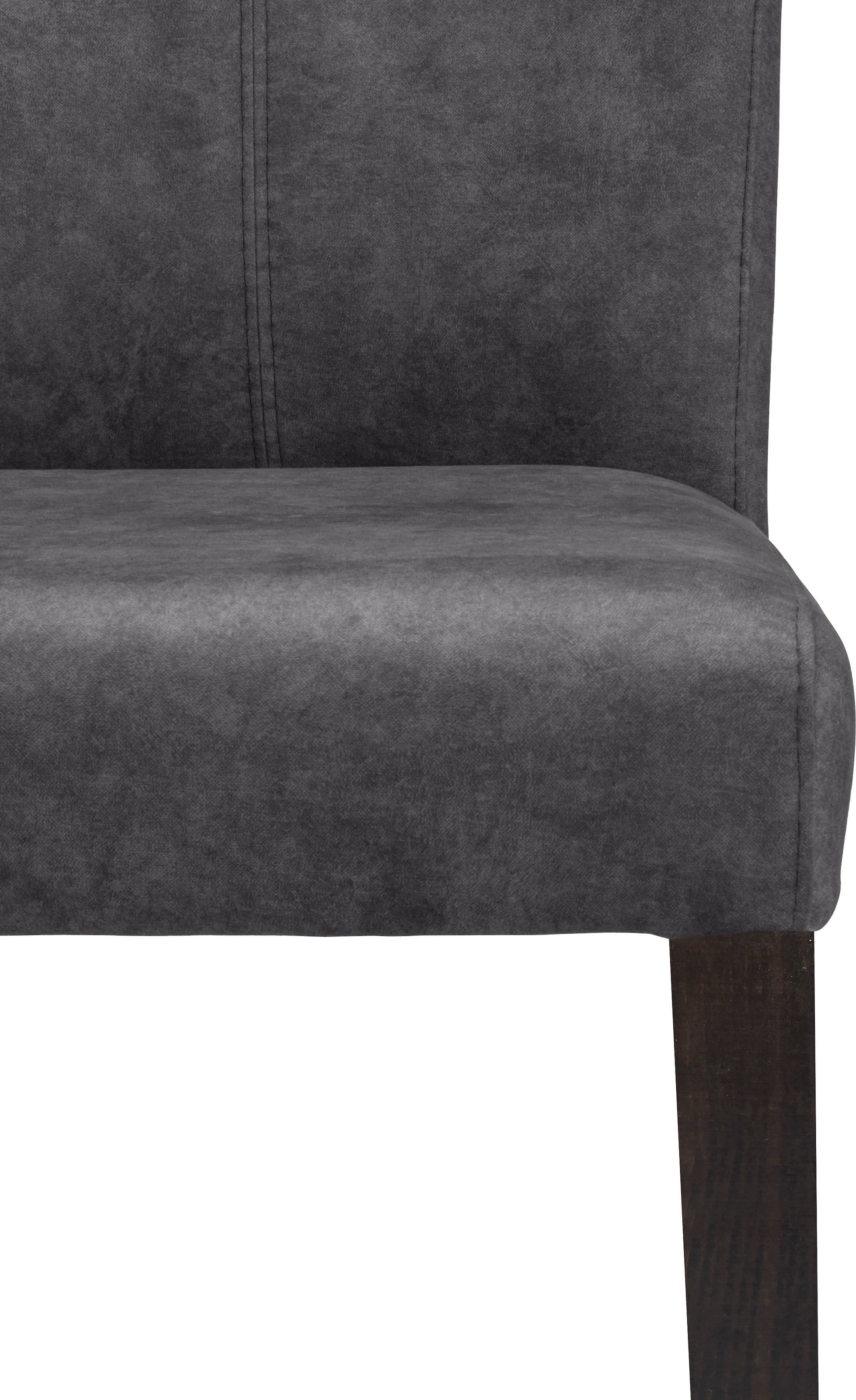 Home affaire 4-Fussstuhl »Aspen«, (Set), 2 St., Samtvelours, Beine aus massiver Buche, wengefarben lackiert