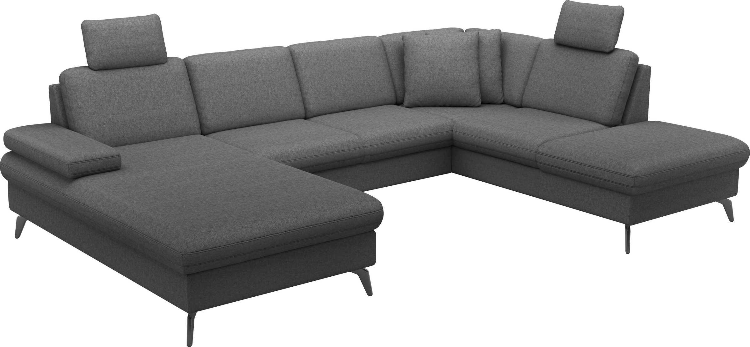sit&more Wohnlandschaft »Morris Jubi U-Form«, inkl. Armteilfunktion und 1 Zierkissen, wahlweise mit Bettfunktion