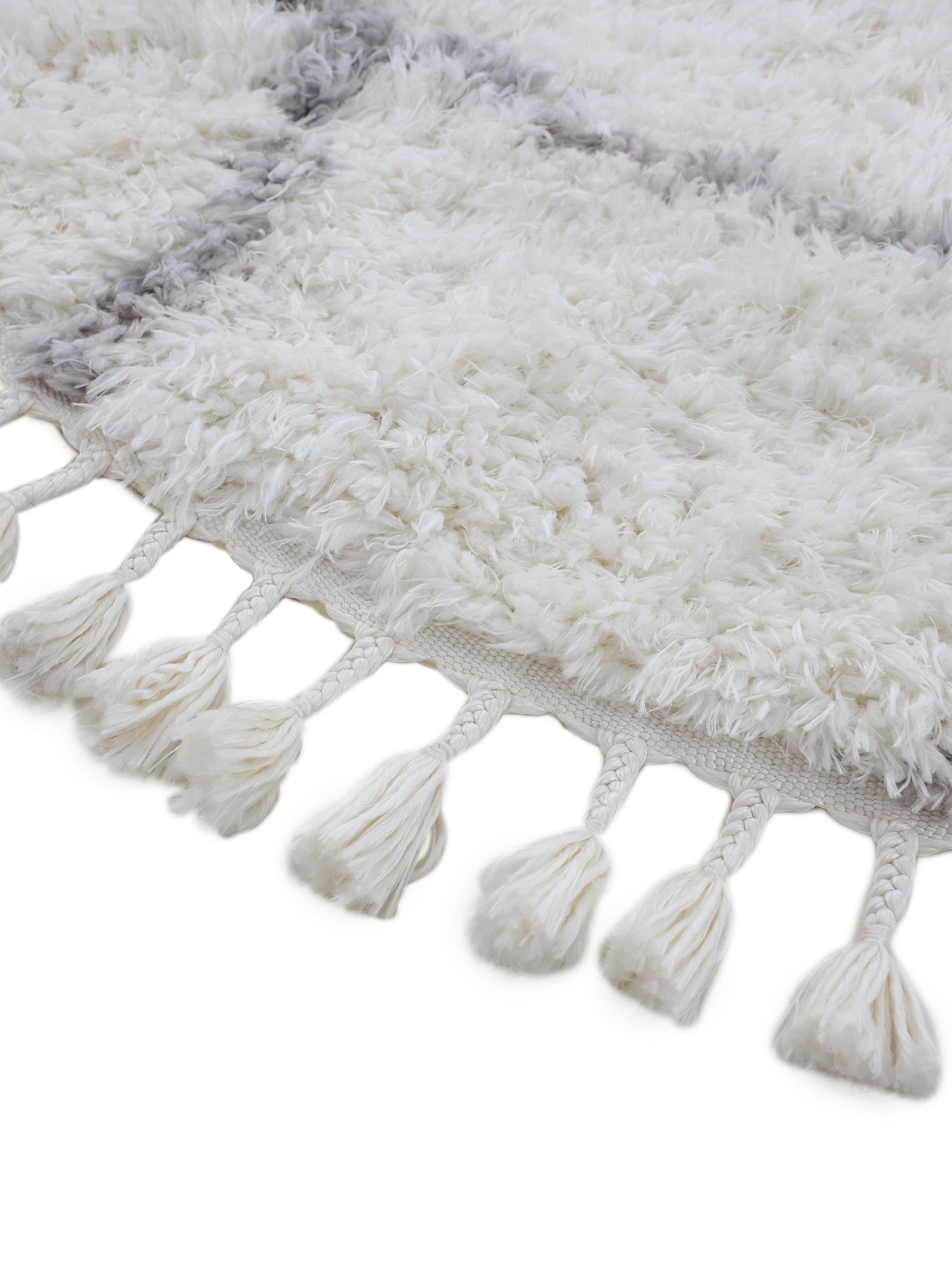 carpetfine Hochflor-Teppich »Eddy«, rund, 30 mm Höhe, Shaggy Langflor mit Fransen, starke Grössenauswahl, Wohnzimmer