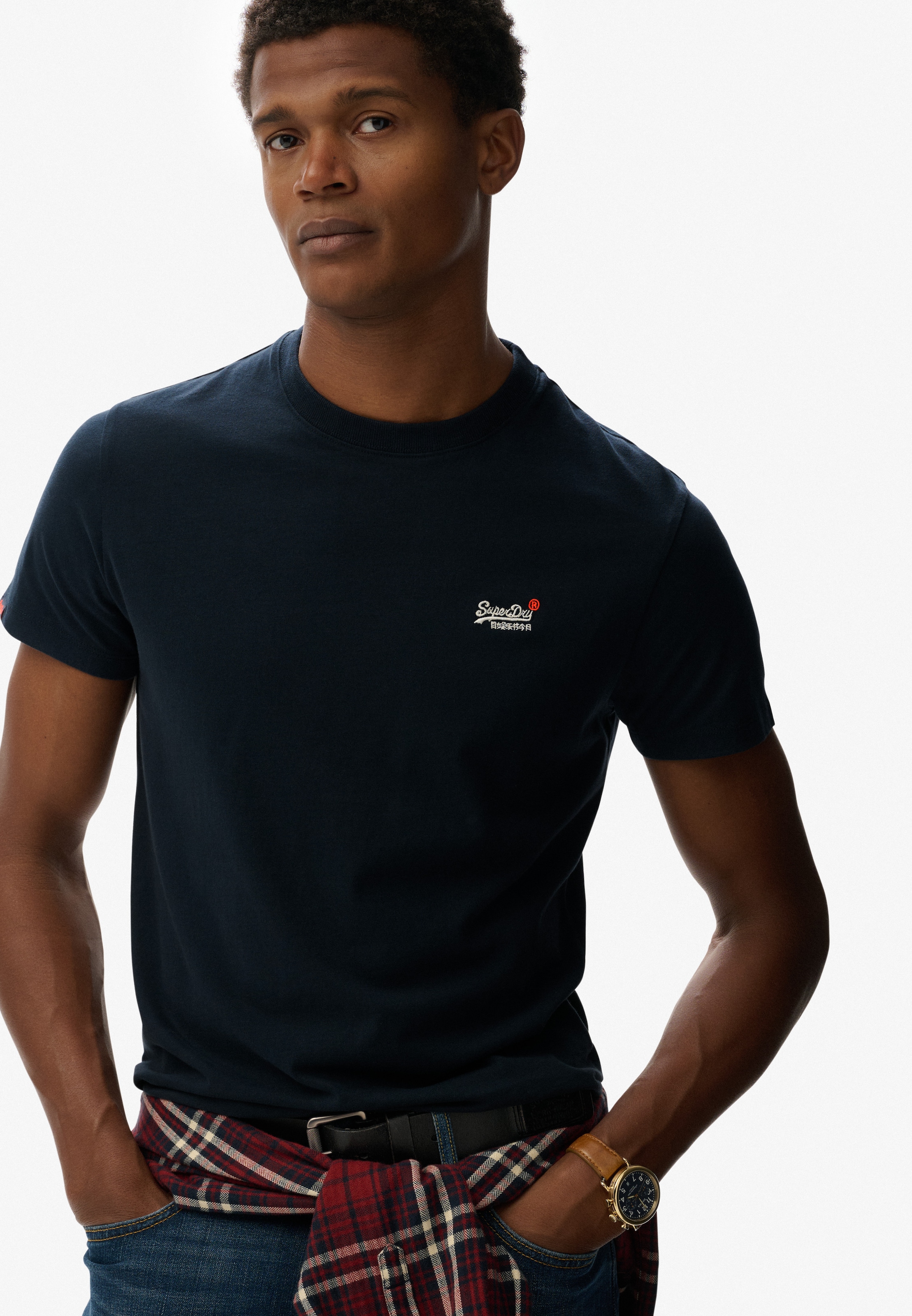 Superdry Rundhalsshirt »ESSENTIAL CONTRAST EMB TEE«