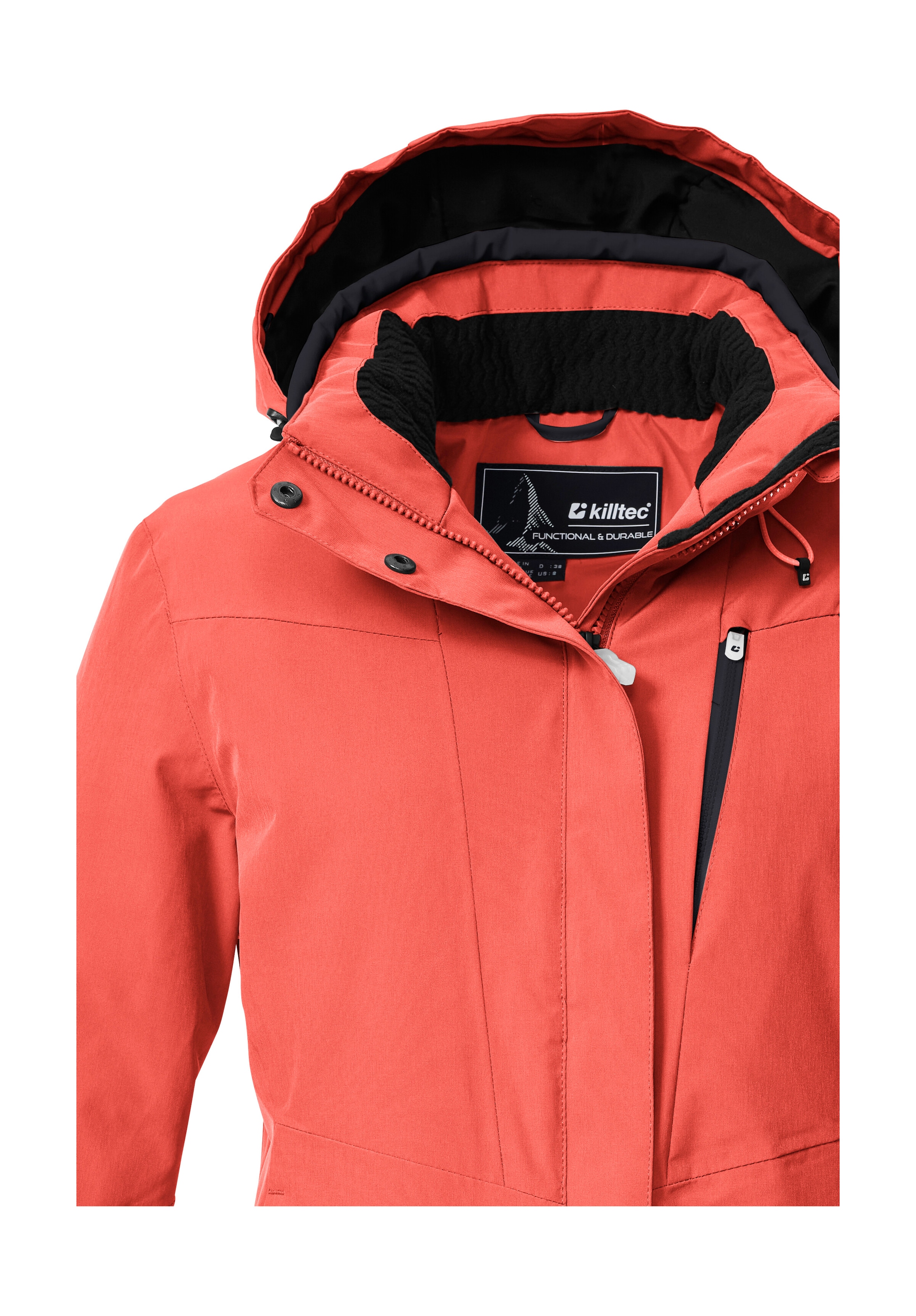 Killtec Skijacke »KSW 25 WMN SKI JCKT« Atmungsaktive, wasserdichte Skijacke mit abnehmbarer Kapuze