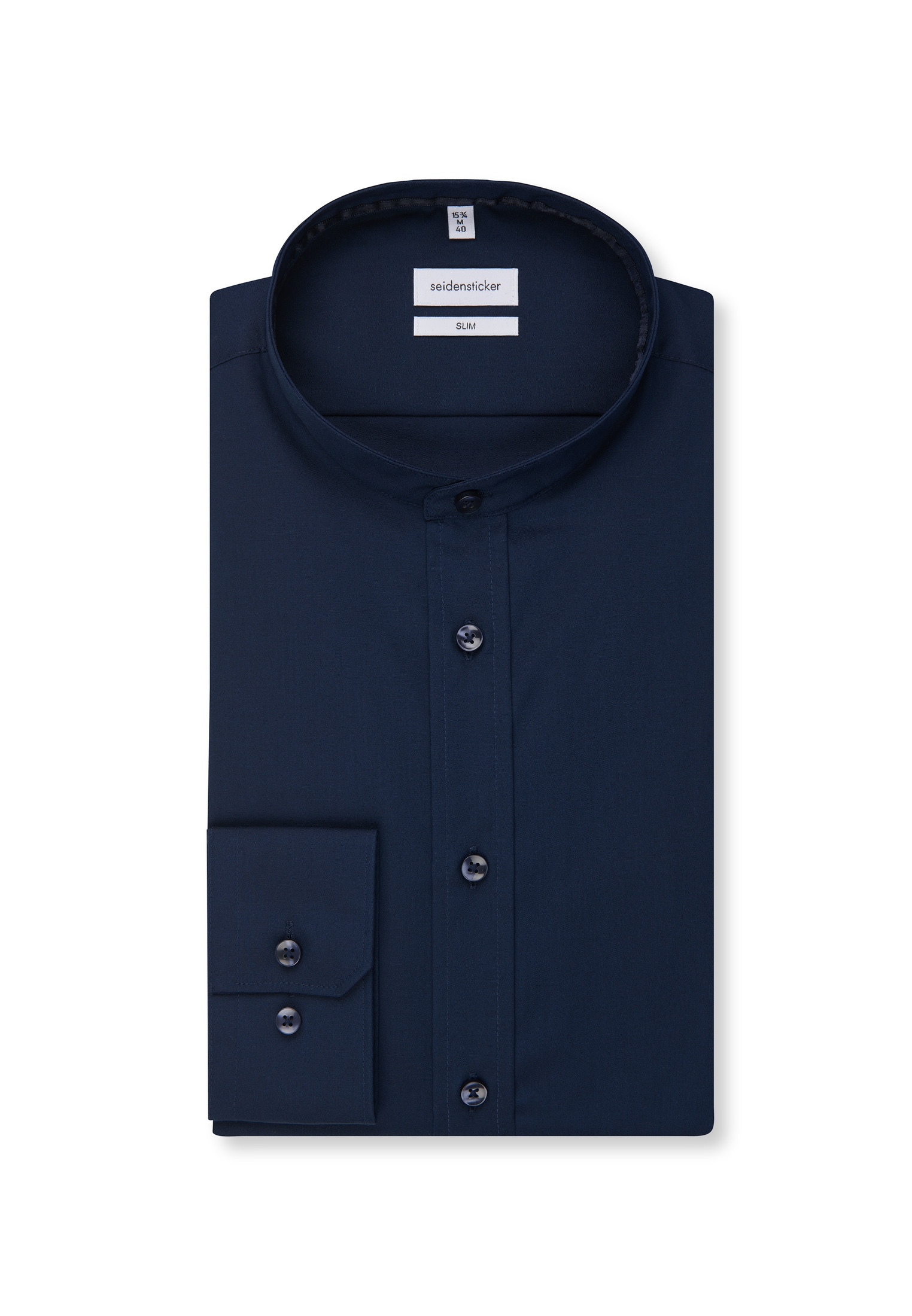 seidensticker Businesshemd »Schwarze Rose« Slim 1/1 Stehkragen Uni