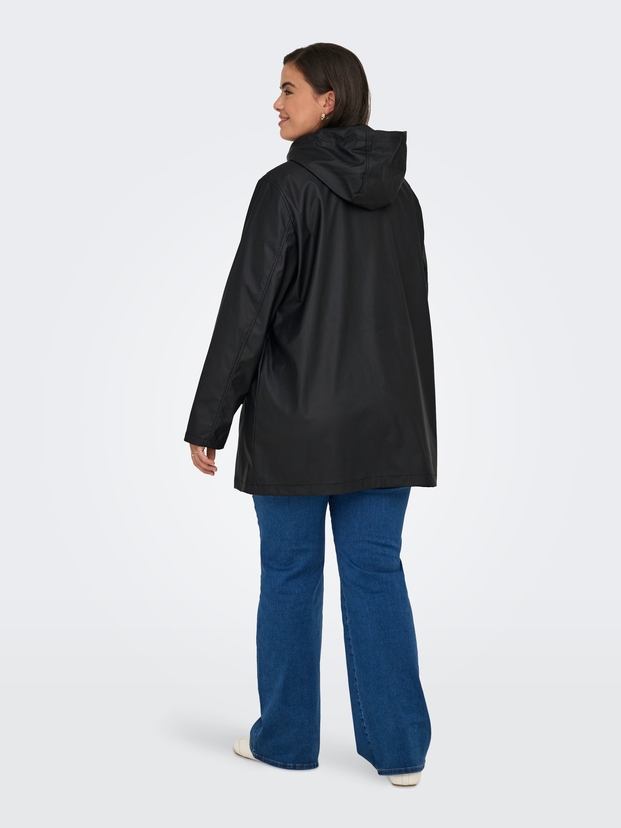 ONLY CARMAKOMA Manteau de pluie »CARELISA LIFE RAINCOAT ZIP OTW NOOS« wasserabweisende Beschichtung
