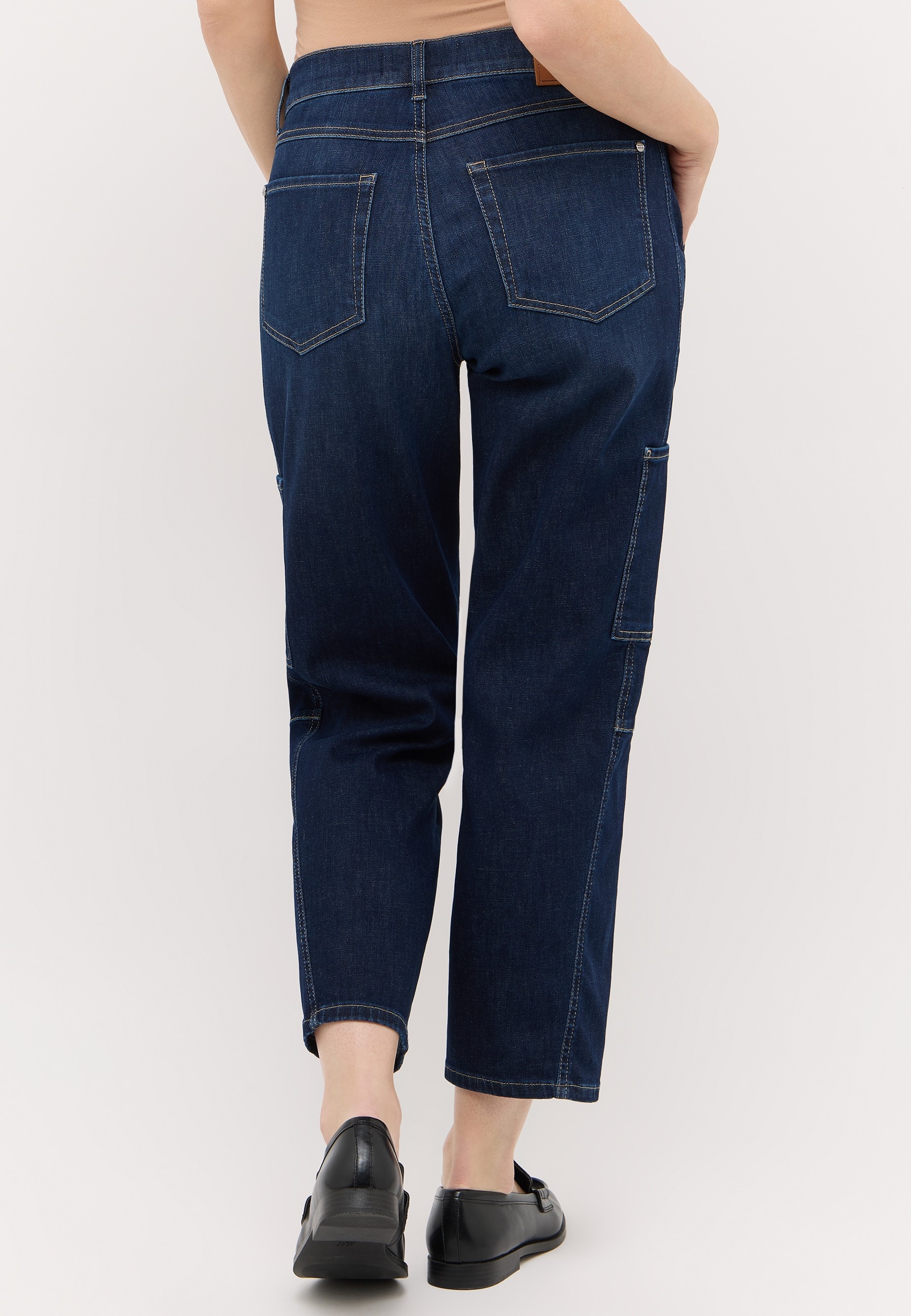 ANGELS Jeans cargo »EVY CARGO« avec poches plaquées sur le côté, forme en O