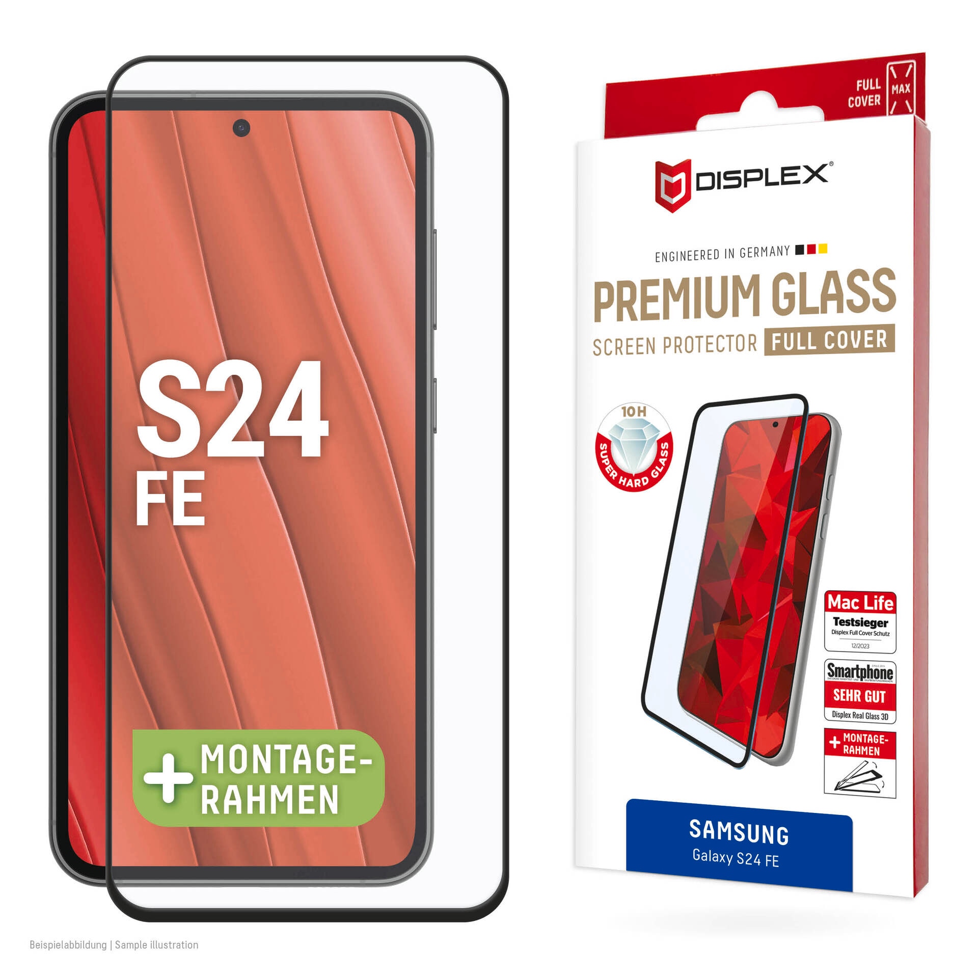 Image of Displex Displayschutzglas "Real Glass Full Cover" Displayschutzfolie, Schutzfolie, Bildschirmschutz, kratz- & stossfest