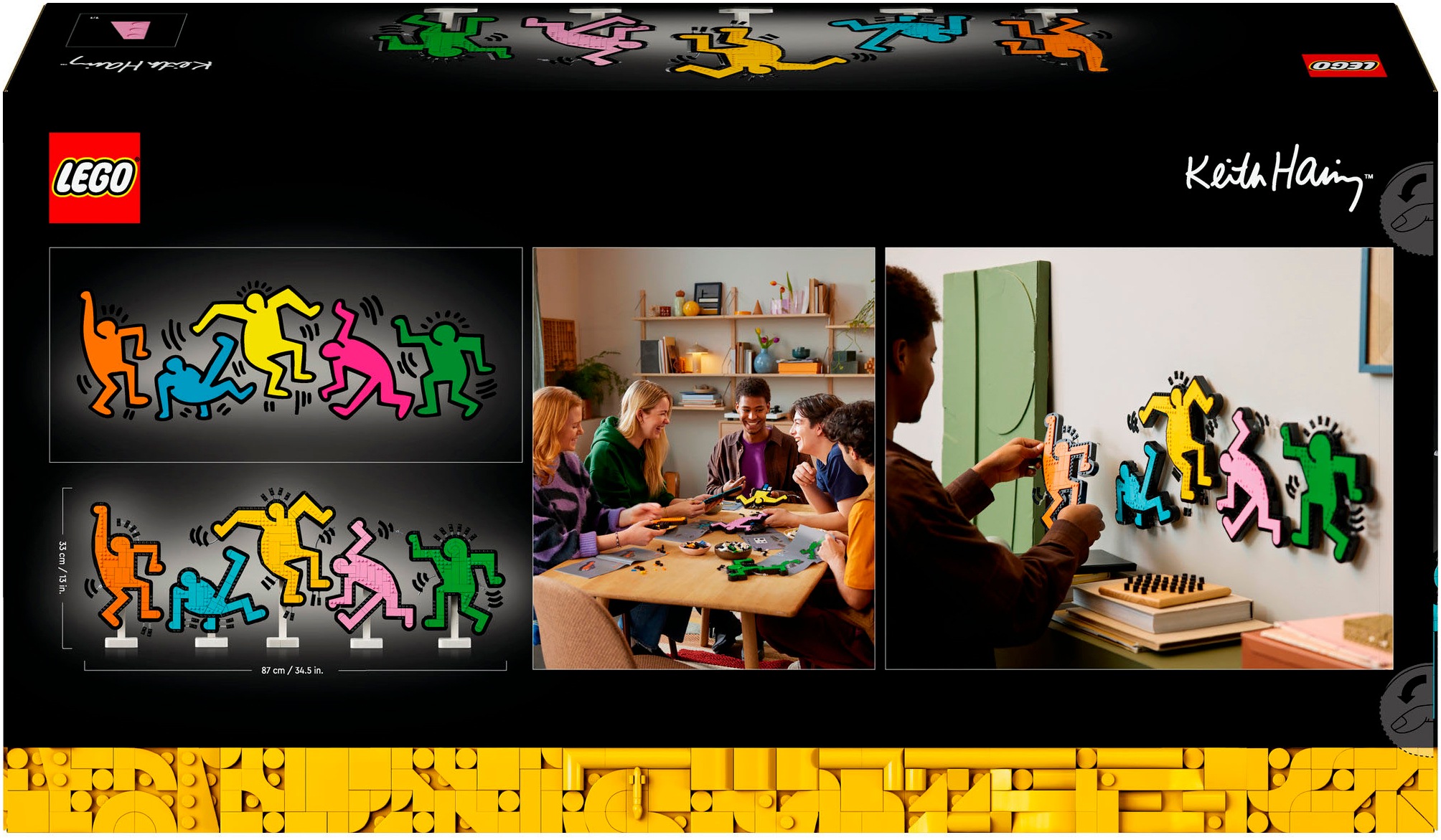 LEGO® Konstruktionsspielsteine »Keith Haring – Tanzende Figuren (31216), LEGO ART«