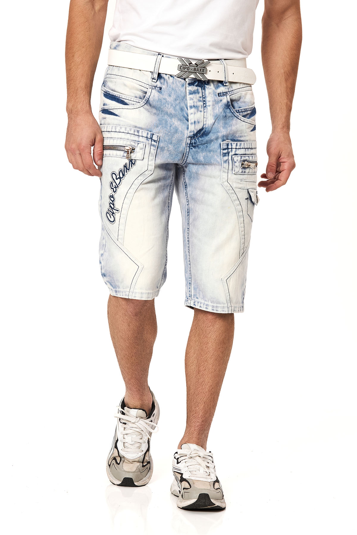 Cipo & Baxx Jeansbermudas Baumwolle, regular fit