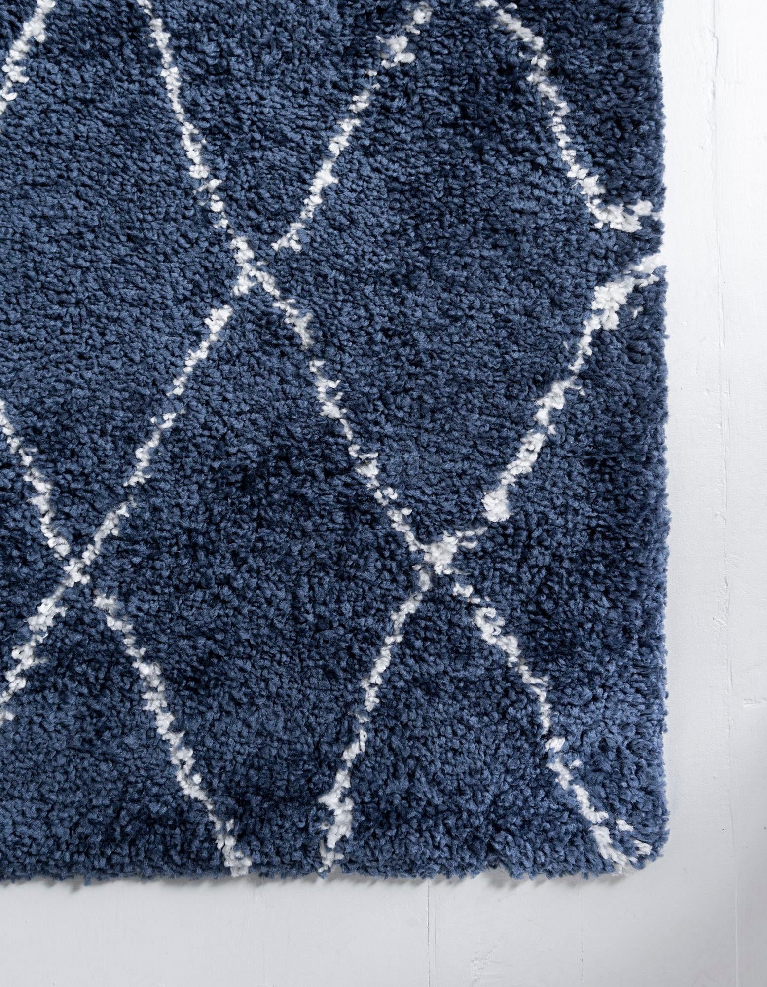 Myflair Möbel & Accessoires Hochflor-Läufer »Temara Shag, LAGERRÄUMUNG!« rechteckig 51 mm Höhe Teppich-Läufer, gewebt, Rauten Design, weich & kuschelig