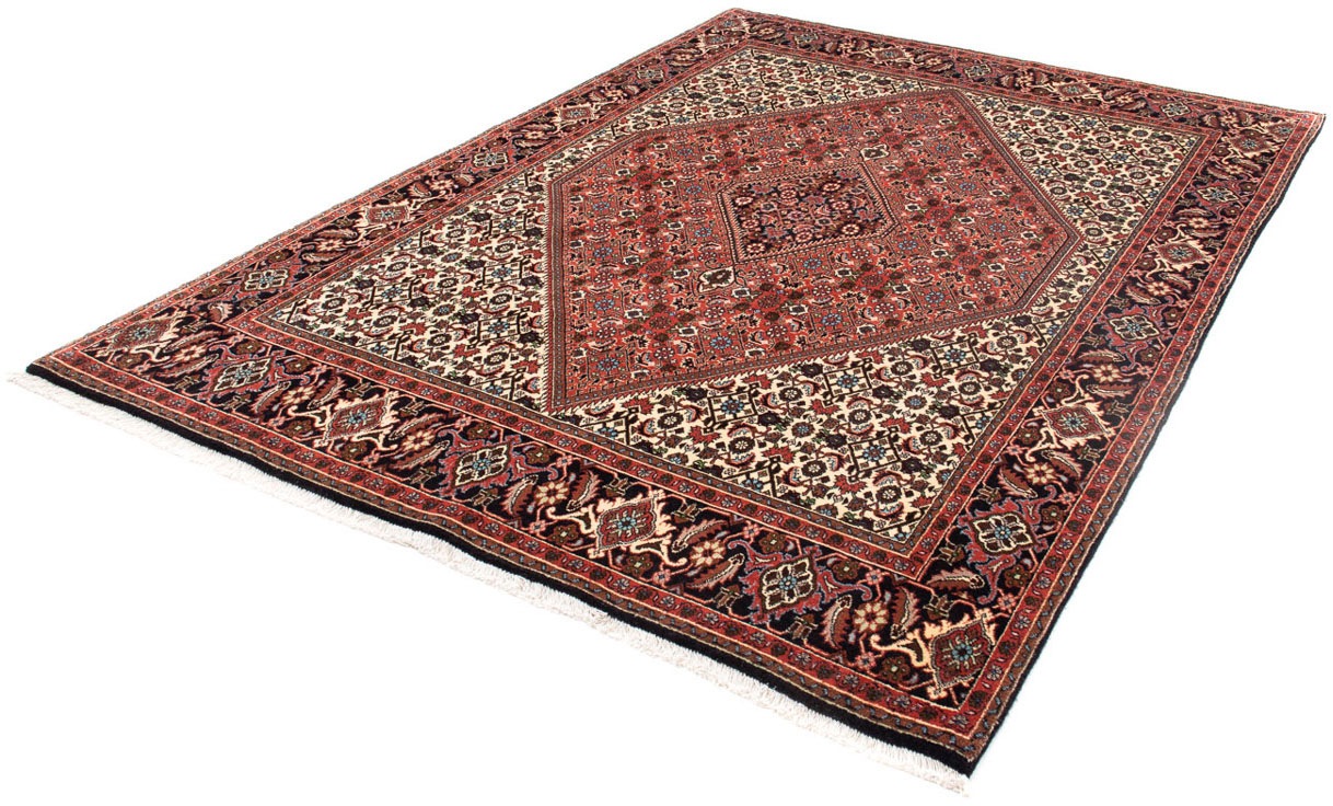 Image of morgenland Orientteppich »Perser - Bidjar - 244 x 171 cm - dunkelrot«, rechteckig, 15 mm Höhe, Wohnzimmer, Handgeknüpft, Einzelstück mit Zertifikat bei Ackermann Versand Schweiz