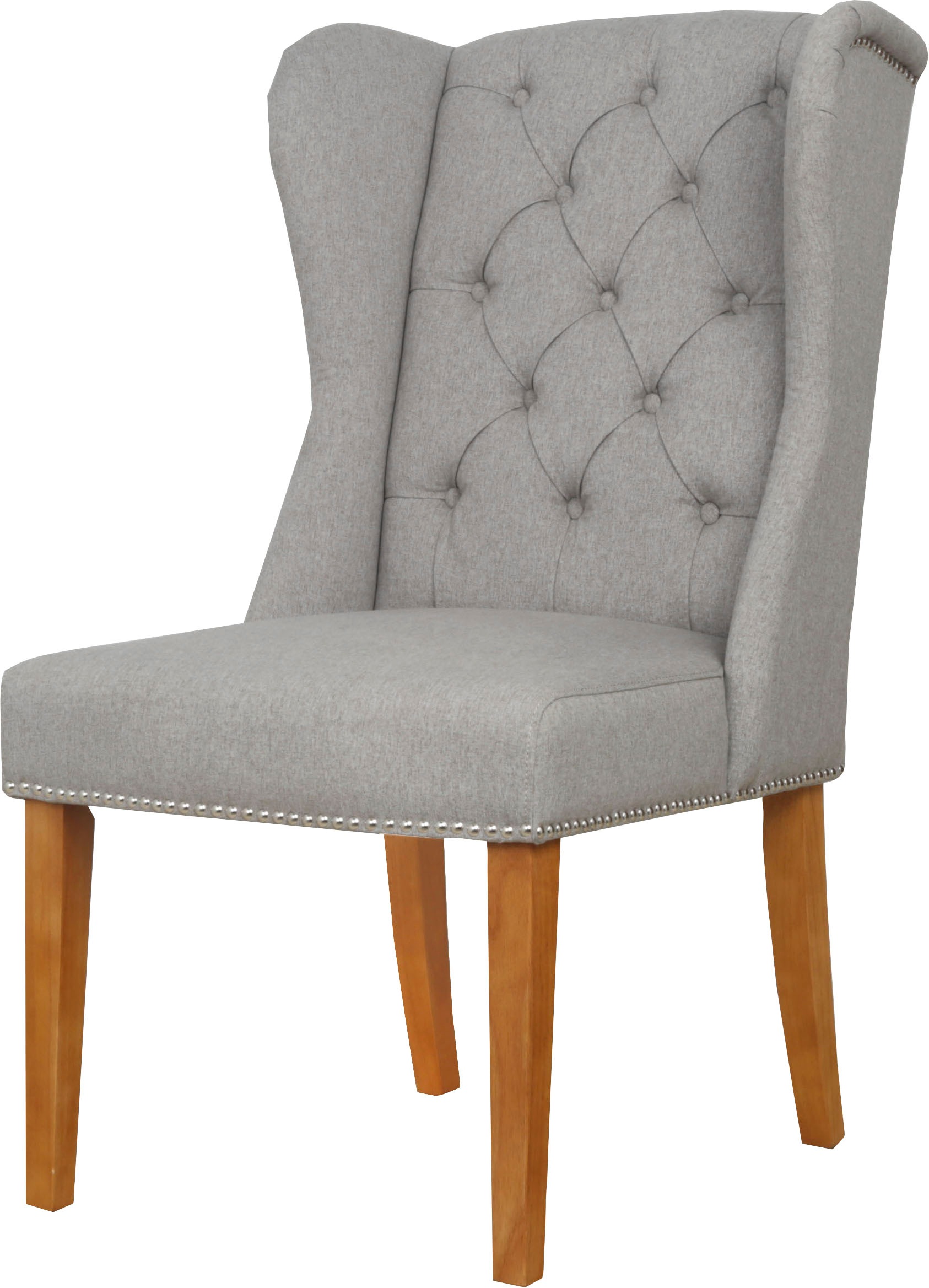 Image of Home affaire Esszimmerstuhl »Liao«, Feinstruktur, mit Ohrensessellehne und edler Knopfheftung in der Rückenlehne bei Ackermann Versand Schweiz