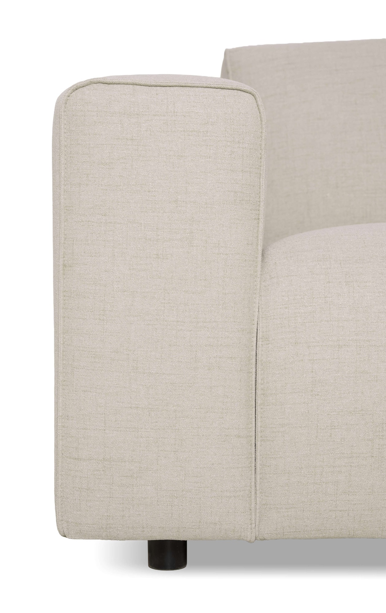 GOODproduct 3-places »Naddine« L. 228 cm, tissu structuré effet mélange, avec suspension ondulée