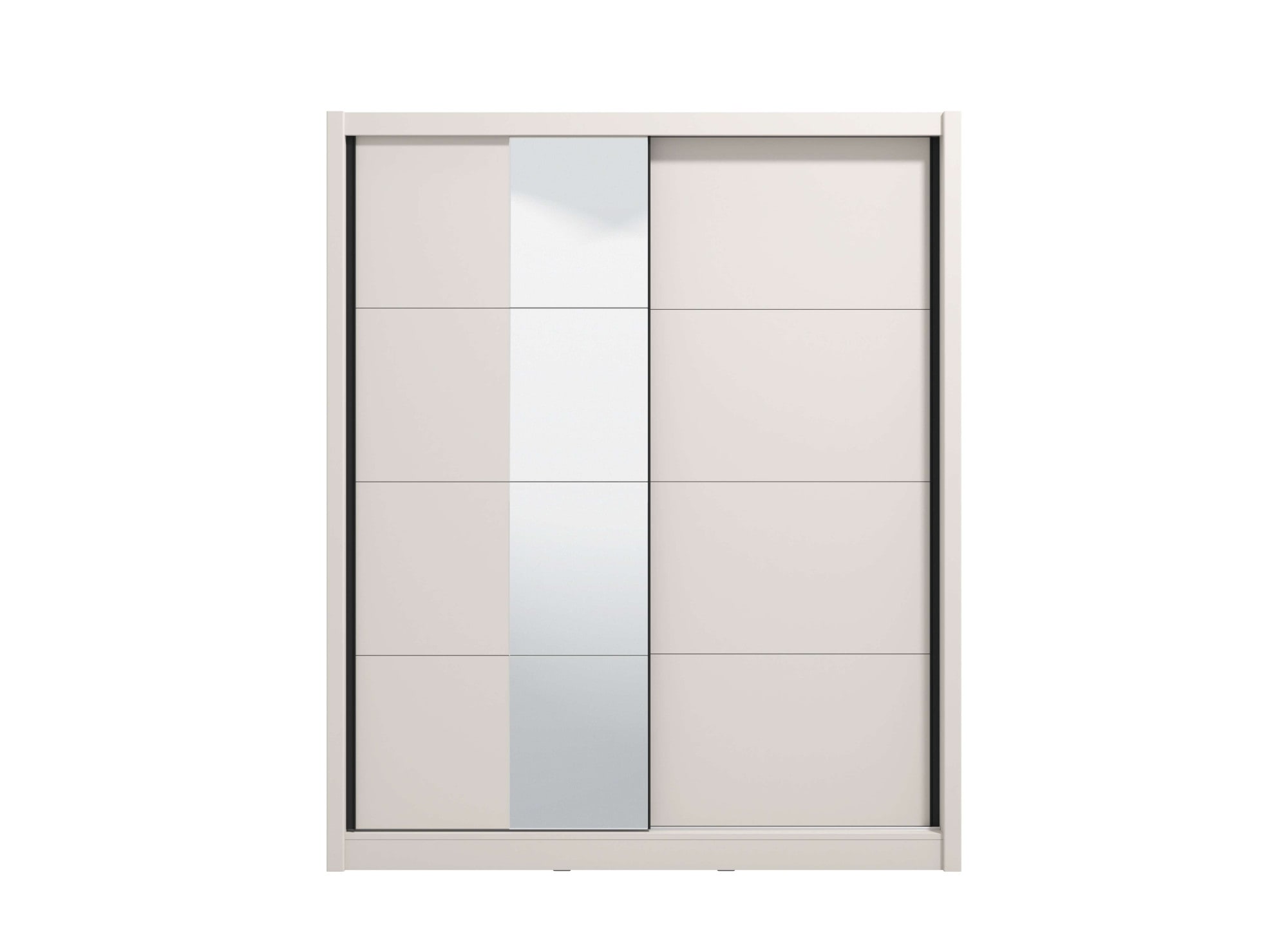 INOSIGN Schwebetürenschrank »Albi, Schlafzimmerschrank, Wäscheschrank in cashmere oder weiss«, Kleiderschrank mit Spiegel MIT Innenausstattung,FSC®-zertifiziert