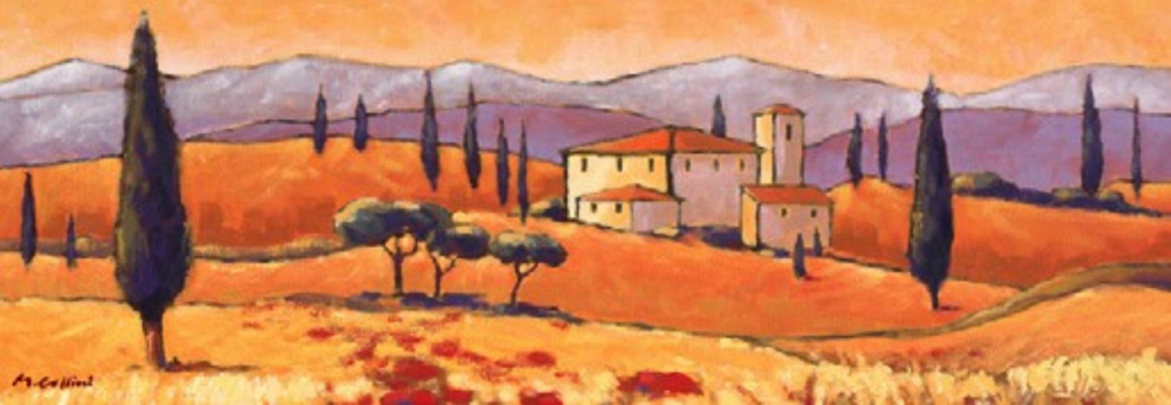 Image of Home affaire Kunstdruck »Toskanische Landschaft«, 100/35 cm bei Ackermann Versand Schweiz