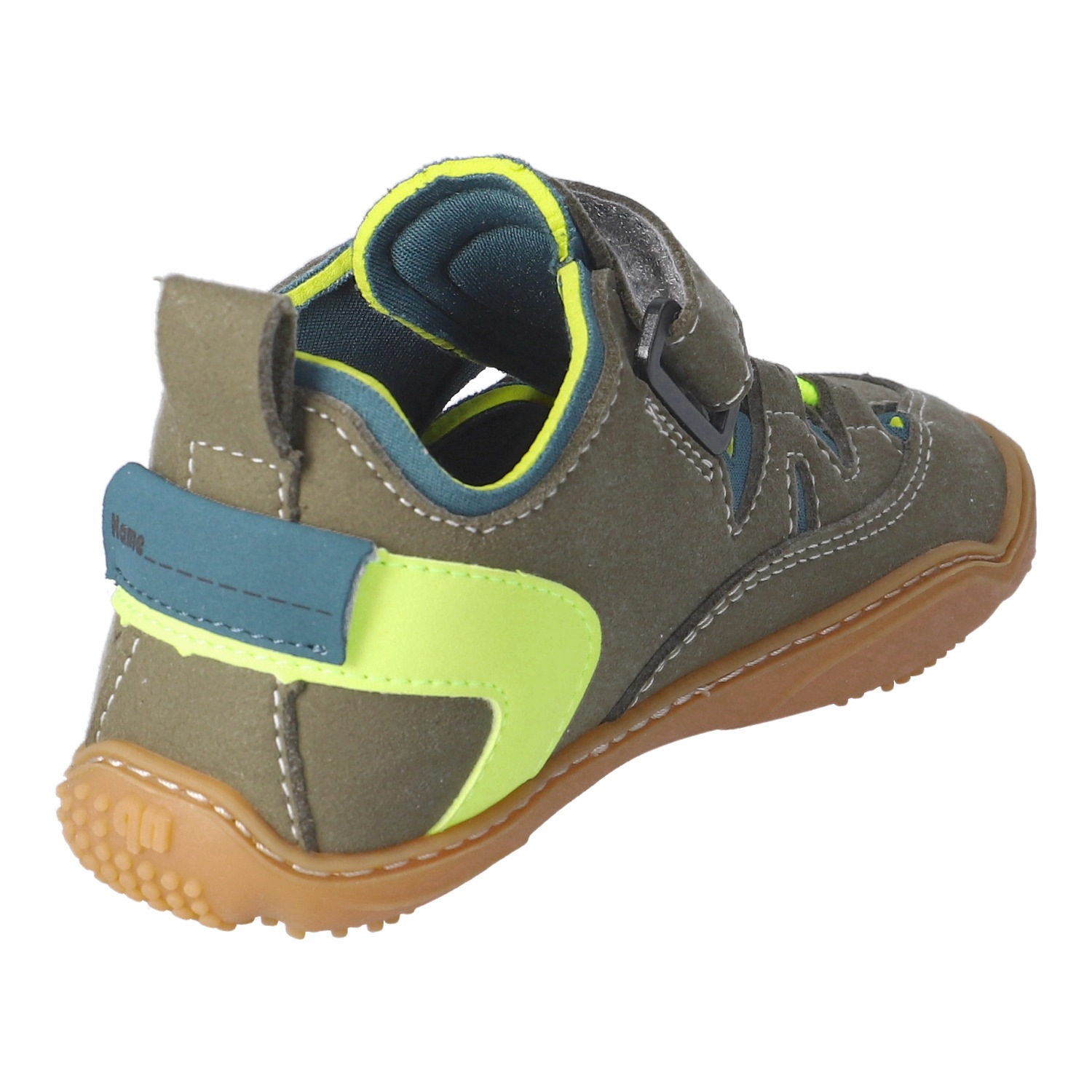 qnuffs Chaussures pieds nus »Lerche«  Sneaker, chaussure basse, sneaker avec étiquette nom au talon