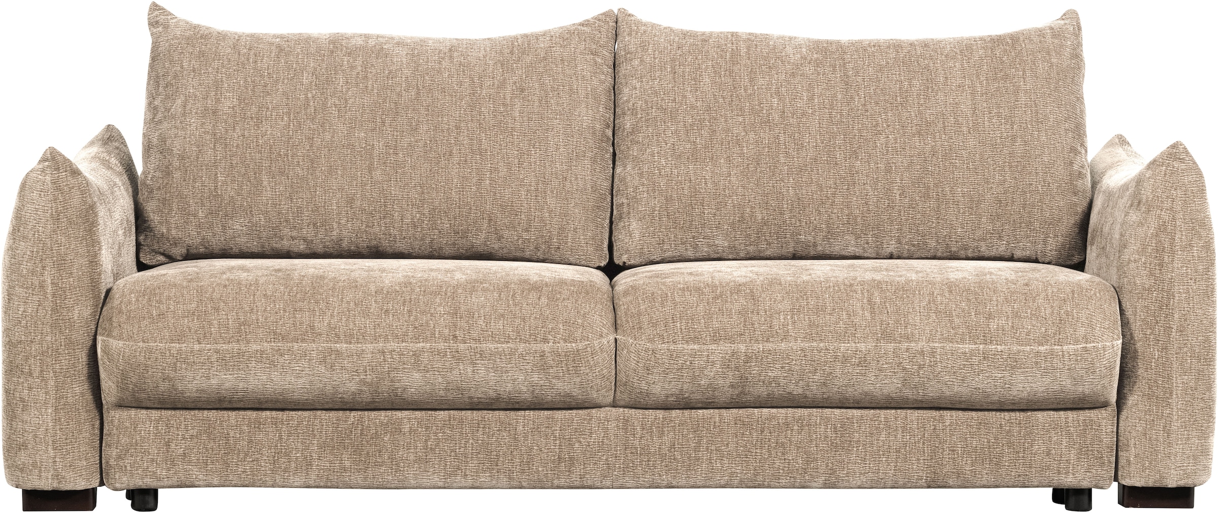 Image of WOOOD Schlafsofa "Jonne Strukturbezug mit Schlaffunktion, H 92 x B 233 x T 105 cm" Tragkraft 220 kg, Sitzbreite 192 cm, Geringe Verschleissfestigkeit