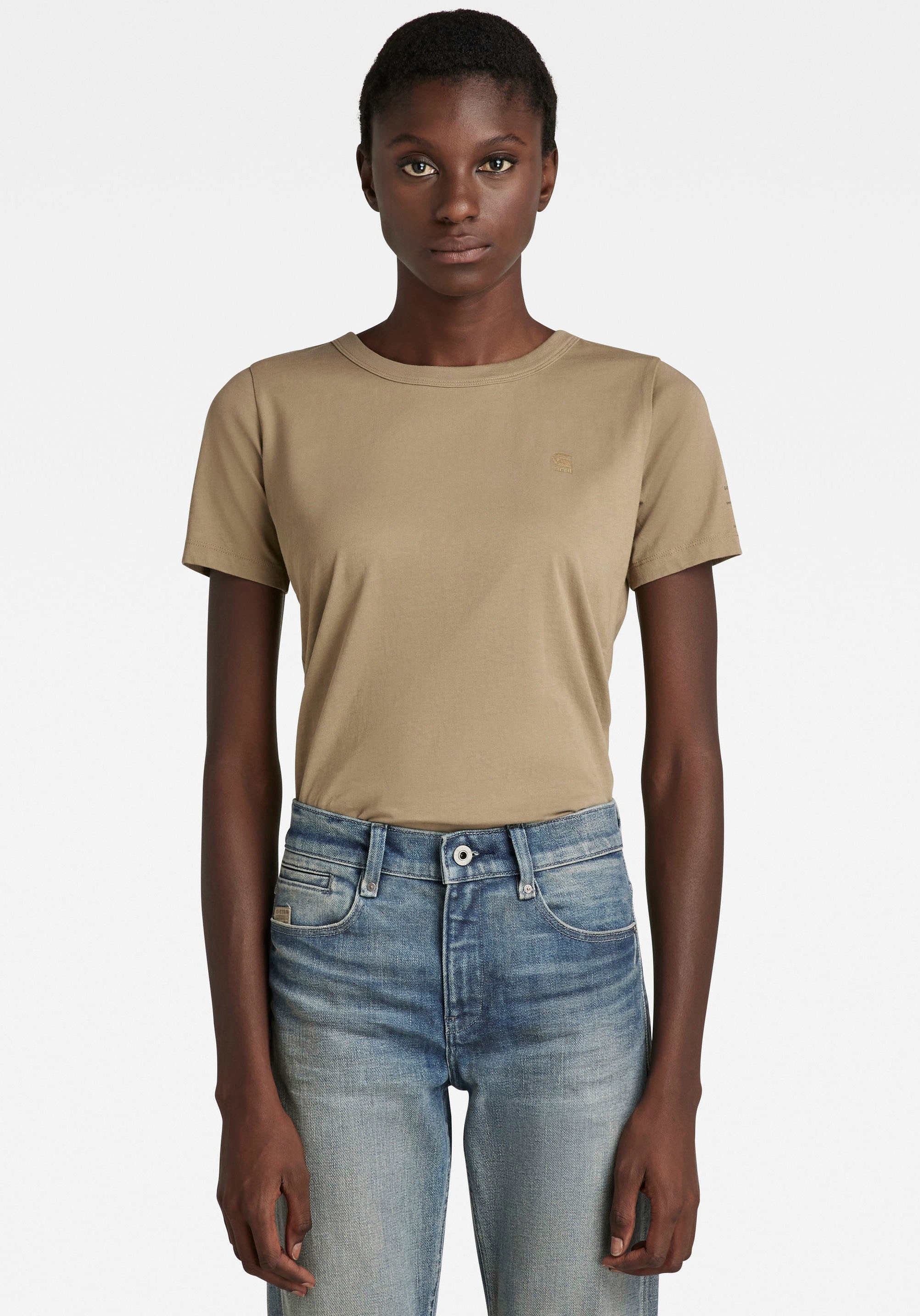 Image of G-Star RAW T-Shirt »T-Shirt Mysid r t optic slim«, mit Druck auf dem Ärmel bei Ackermann Versand Schweiz