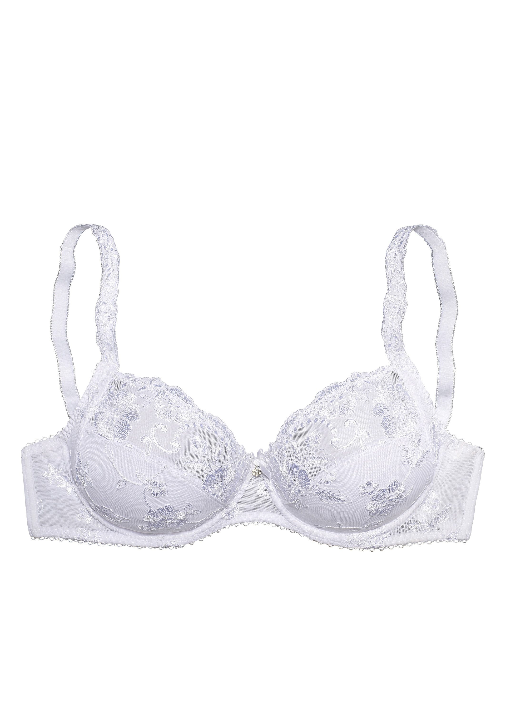 LASCANA Bügel-BH »Wanda«, mit Stickerei floraler Optik, Spitze versandkostenfrei in bestellen Dessous