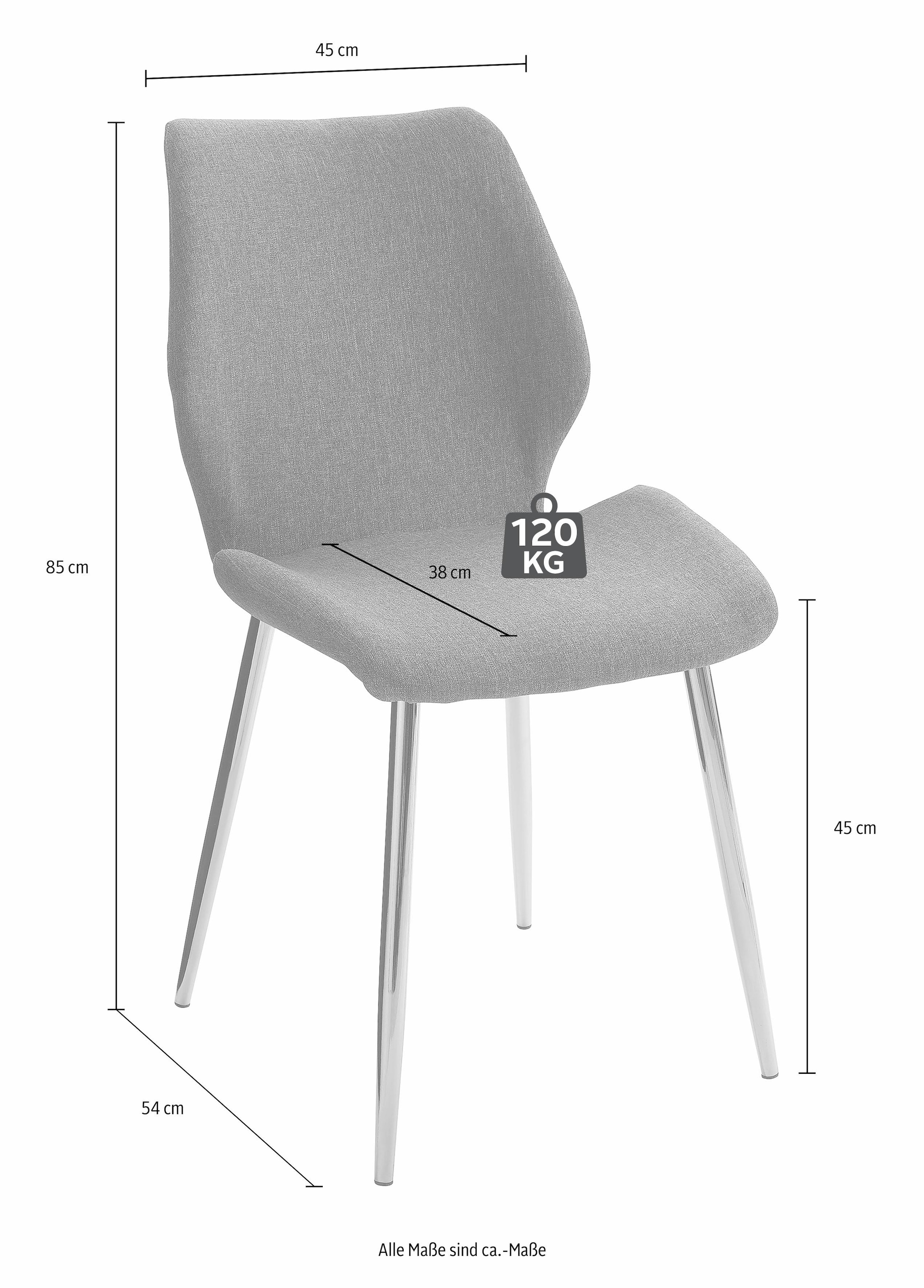 INOSIGN Esszimmerstuhl, (Set), jetzt in Webstoff, 2 kaufen Webstoff, Metallgestell kupferfarben St., Bezug