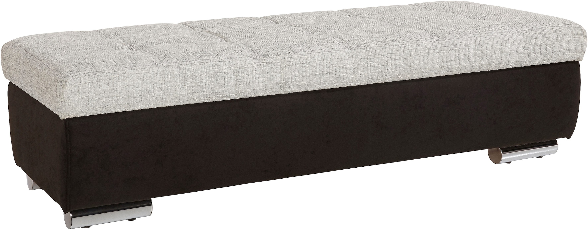 DOMO collection Hocker »Treviso XXL: B/T/H:  161/60/41 cm« mit Stauraum, auch in Cord, passend zur Serie, moderne Steppung