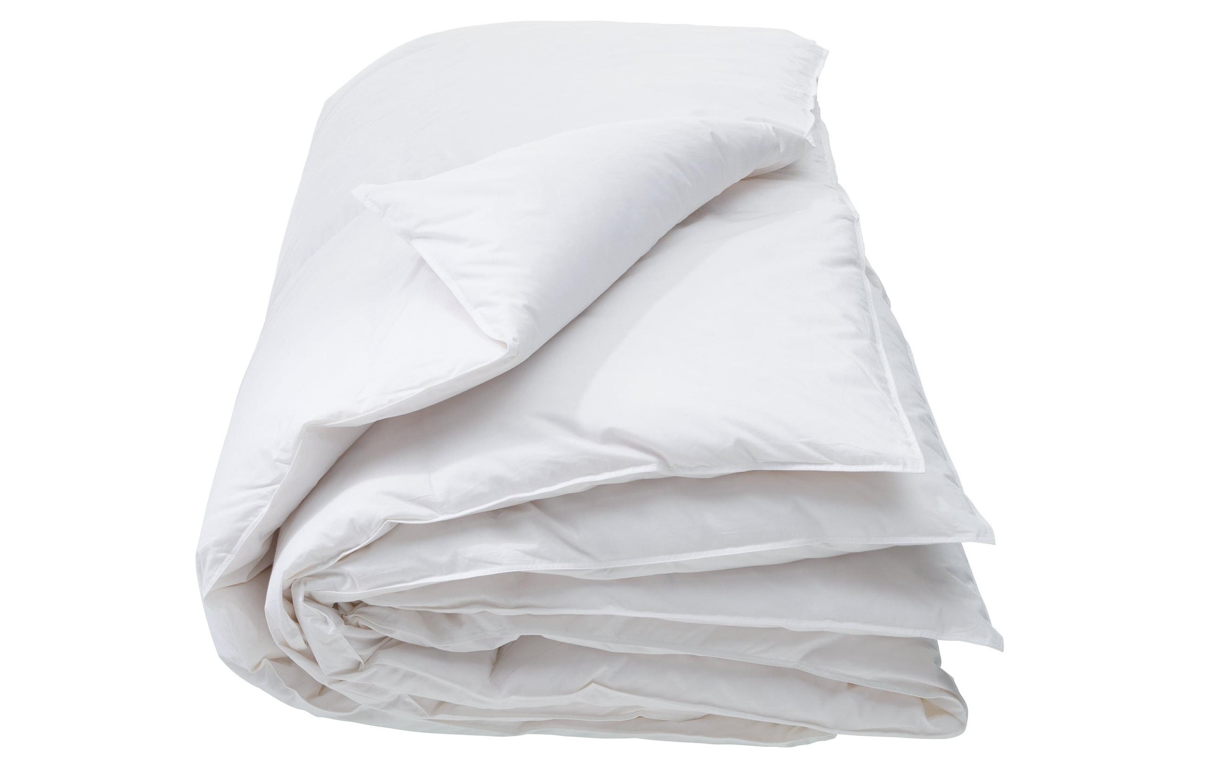 Image of Interio Bettwaren Daunenbettdecke »Interio Bettwaren Classic Liht 200 x 210 cm«, normal, Füllung 90% grossflockige Gänsedaunen, 10% Federchen, Bezug Cambric, 100% Baumwolle, (1 St.) bei Ackermann Versand Schweiz