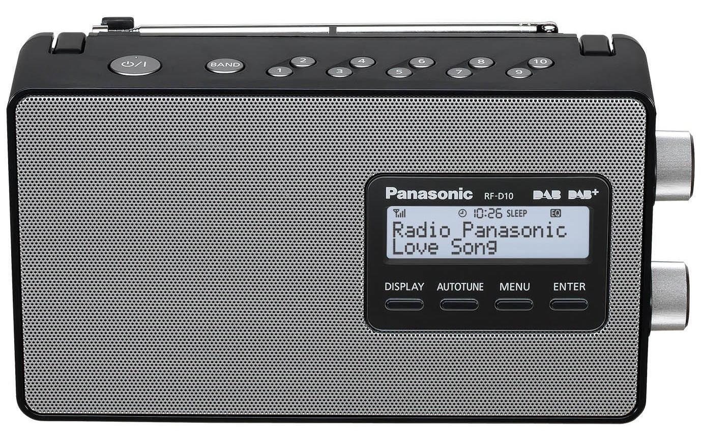 Panasonic Digitalradio (DAB+) »RF-D10EG-K Schwarz«, (CD Digitalradio (DAB+)-FM-Tuner)