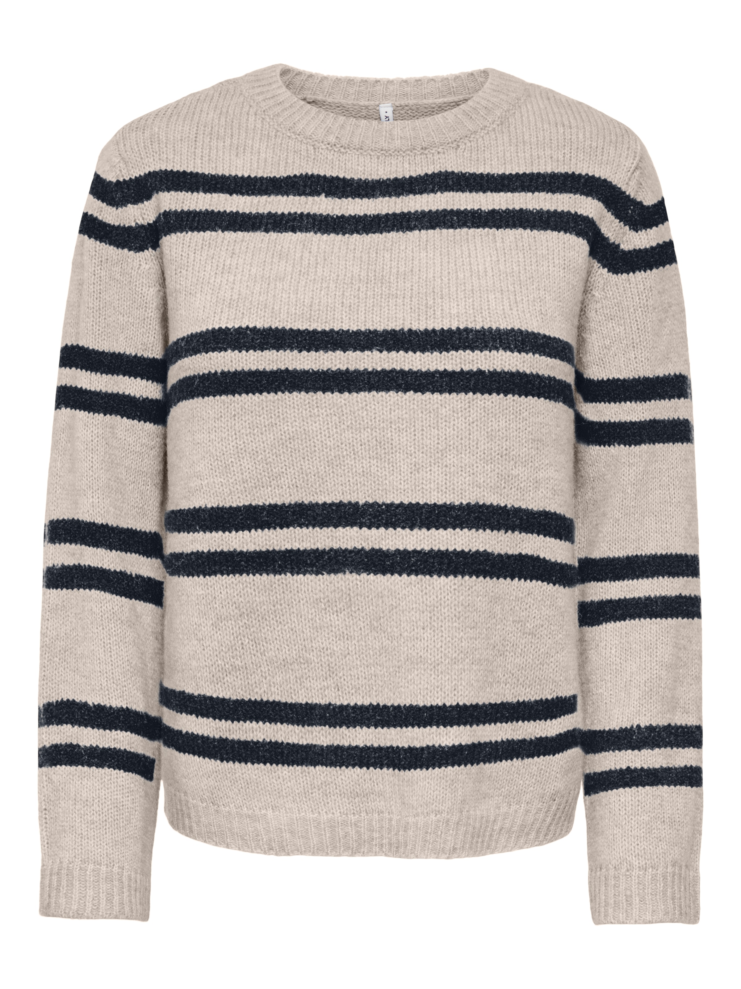 Image of ONLY Strickpullover "ONLSOPHIE LS O-NECK BF KNT" Materialmix, regular fit, mit Wolle
