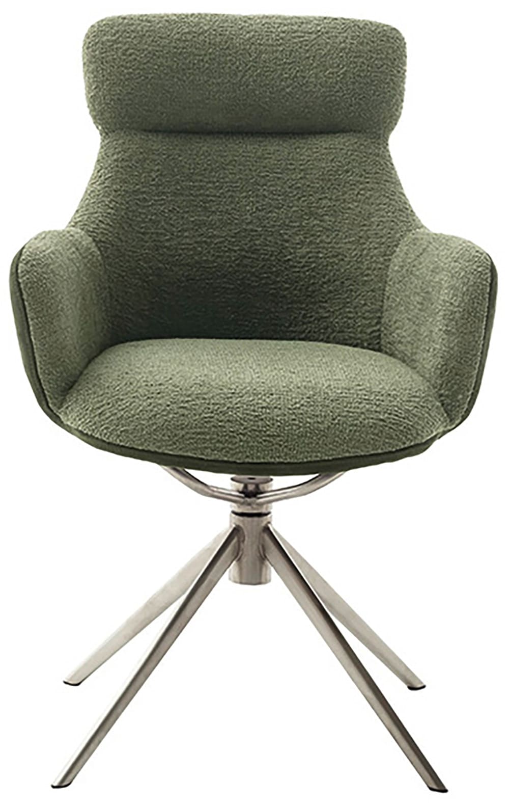 MCA furniture Esszimmerstuhl, Feingewebe, (2er-Set), drehbar 360°, Dreh- & Schwingfunktion, Sitzhöhe ca. 50 cm