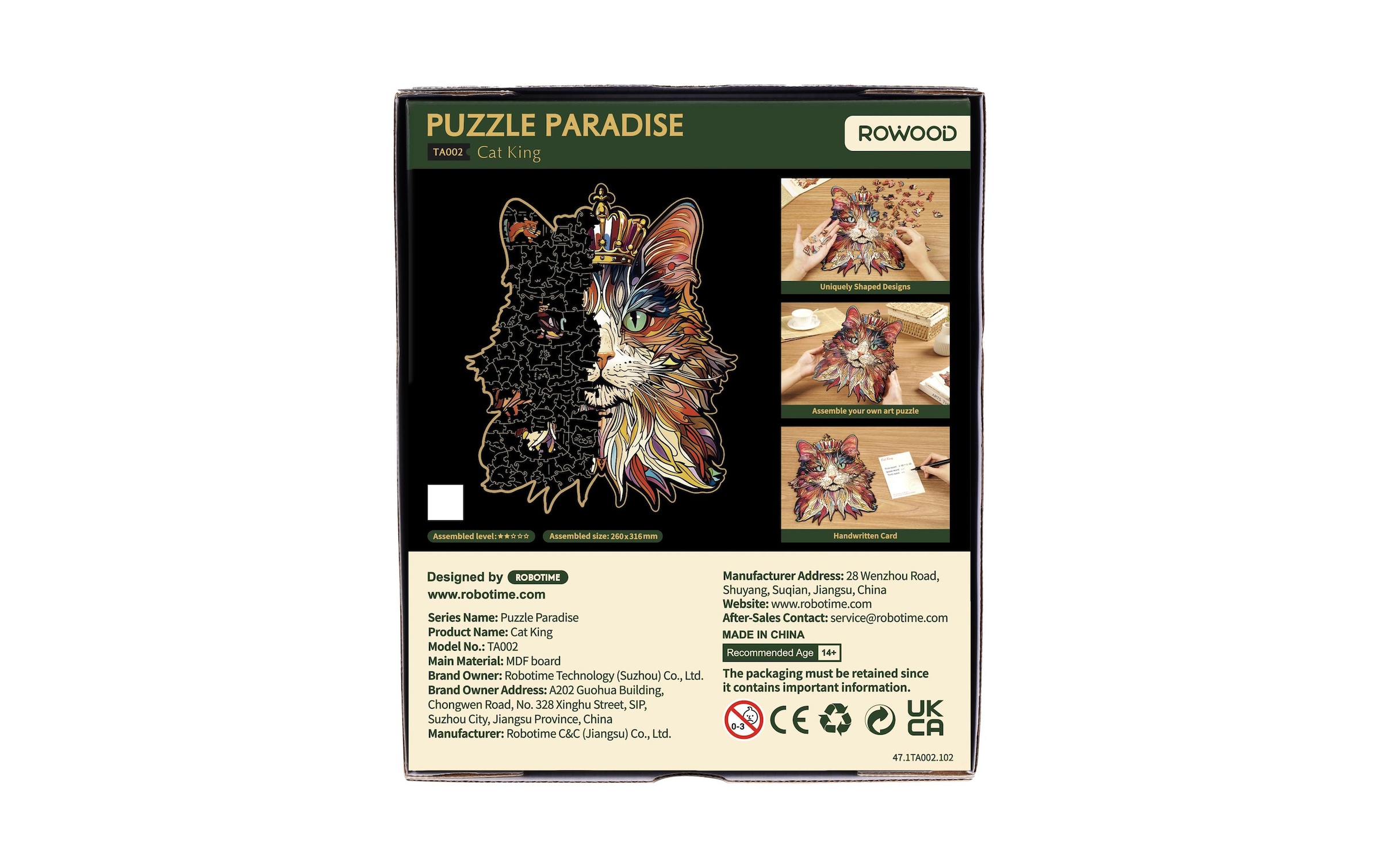   Puzzle 3D »RoboTime Katzenkönig«