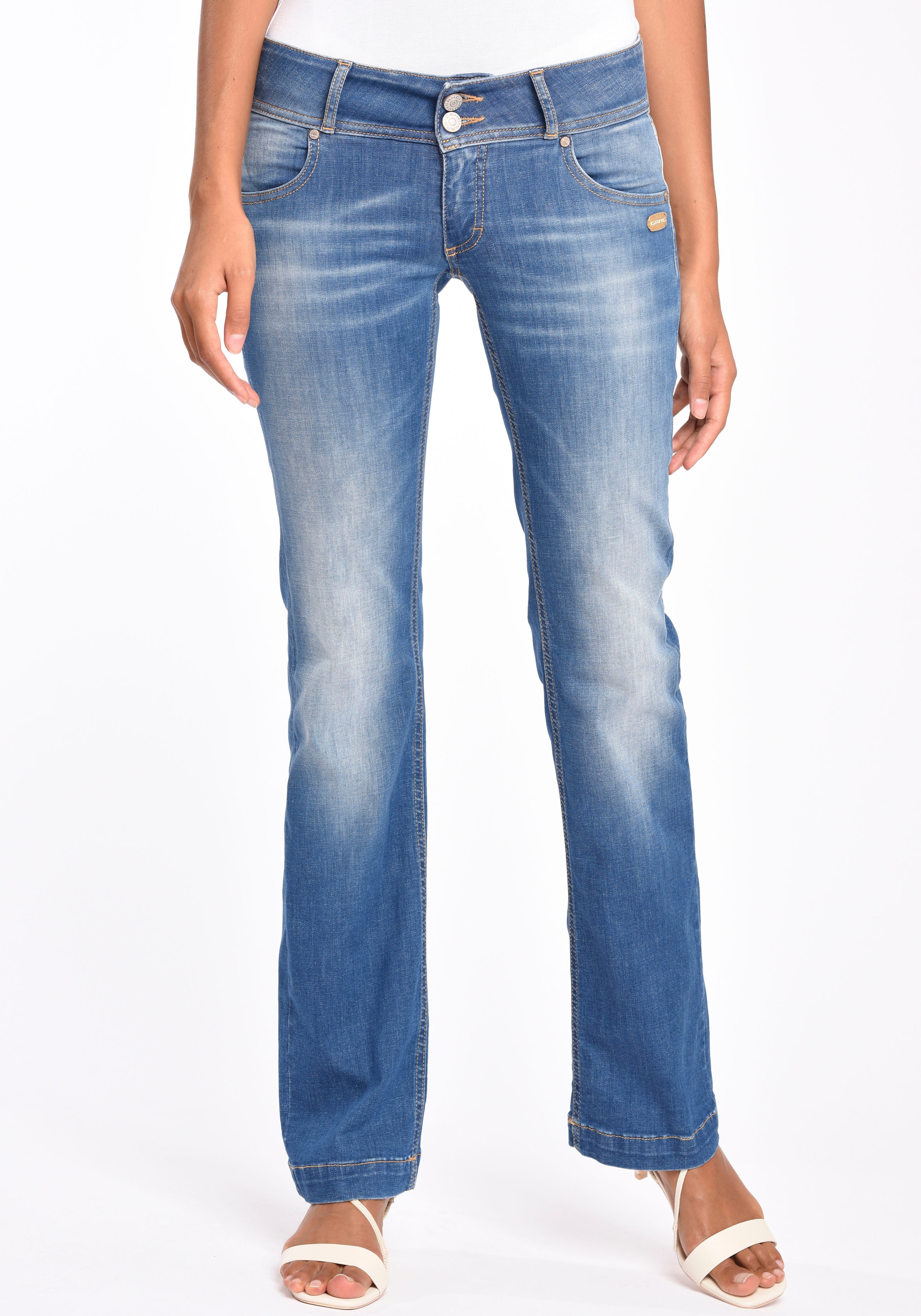 ♕ GANG Bootcut-Jeans »94FIONA«, mit Fade-Out-Effekten versandkostenfrei  bestellen