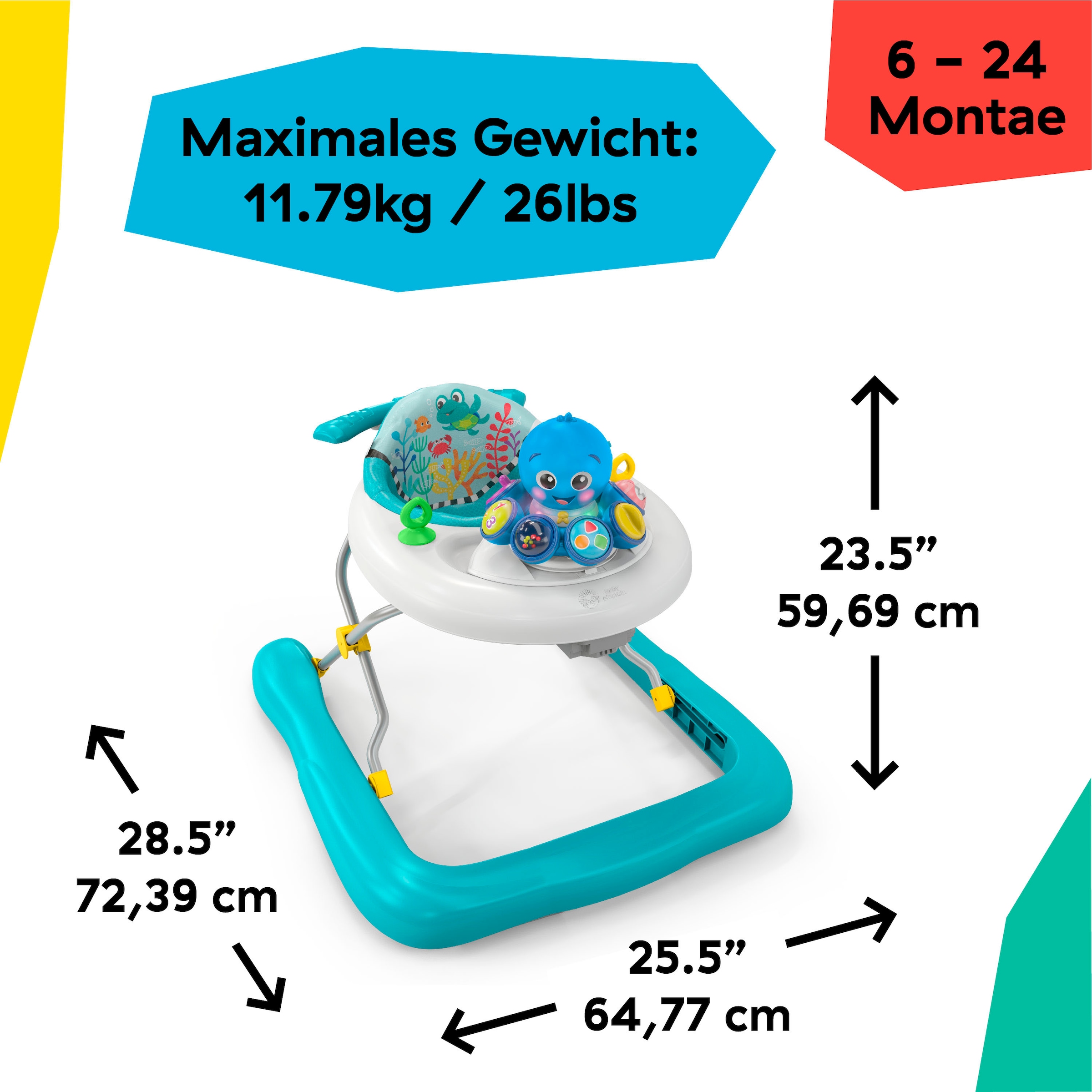 Baby Einstein Trotteur »Step & Twirl Opus™ 4-in-1 Activity Walker« mit Licht und Sound