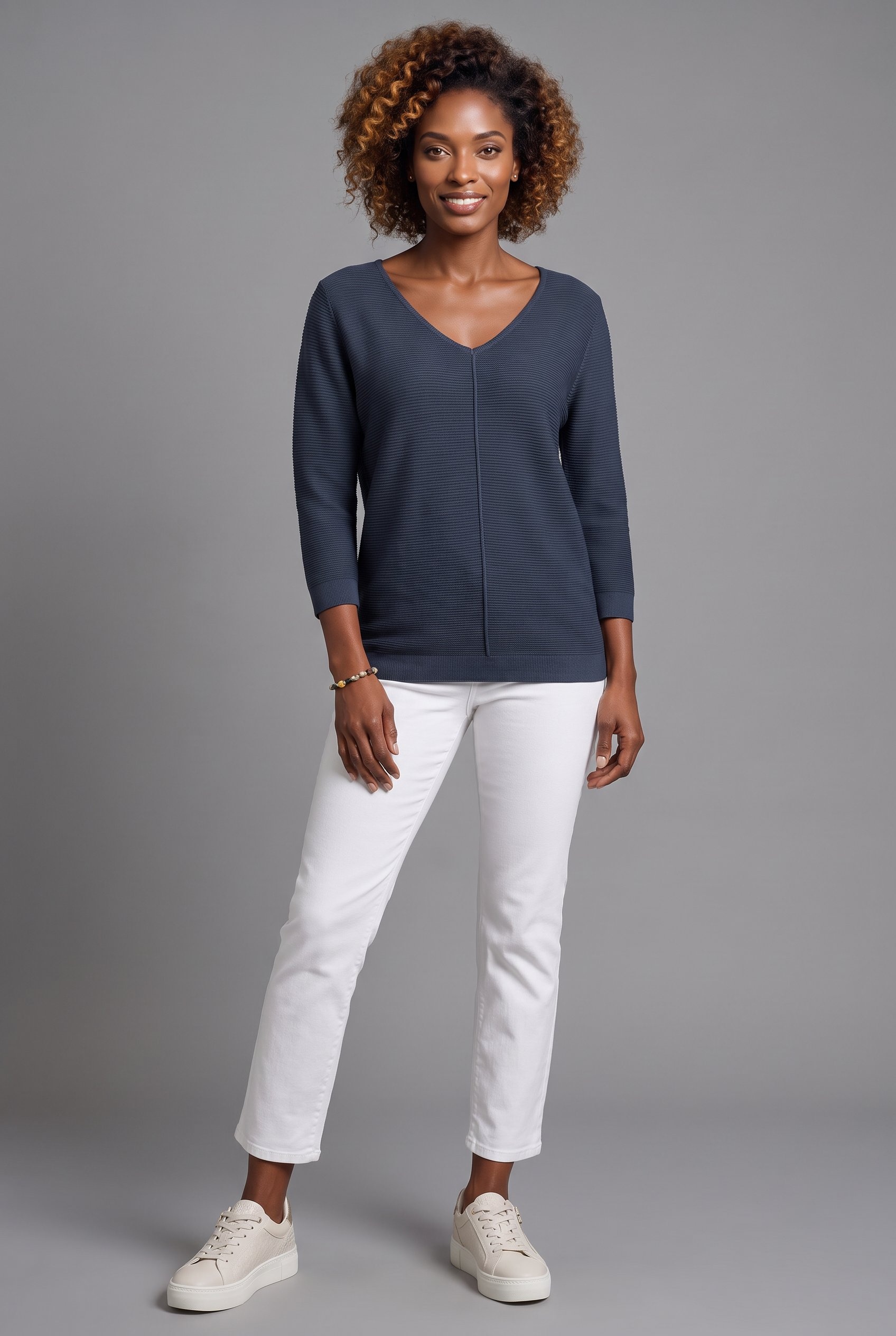 Aniston SELECTED Jeans droit en longueur raccourcie cropped