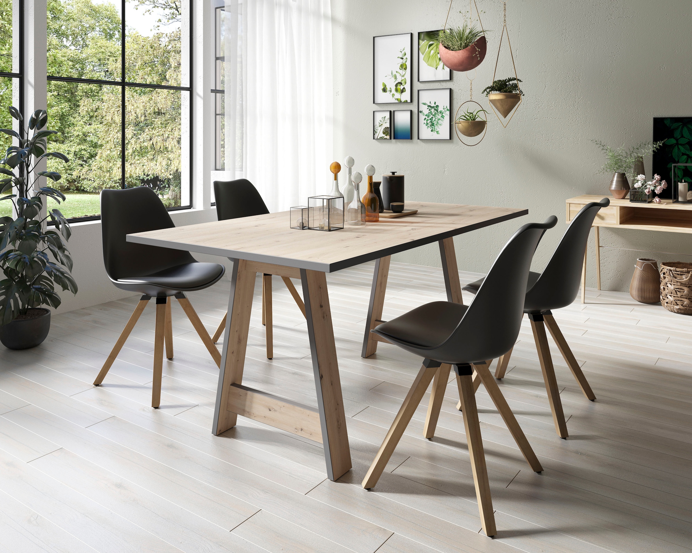 Homexperts Esstisch, Breite 160 cm, Gestell in A-Form