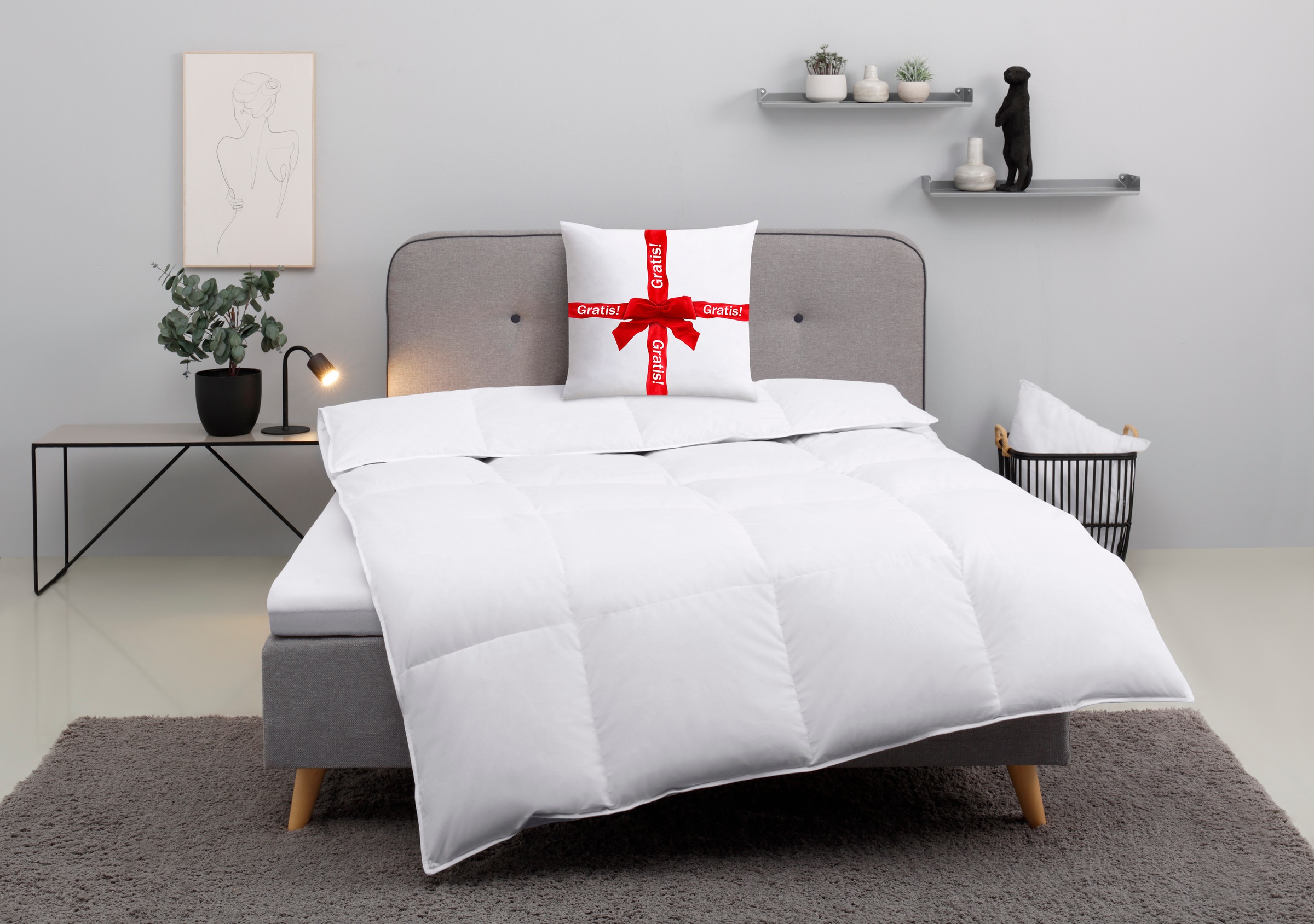 Image of GOODproduct "Cavanelle, Bettdecke in 135x200 cm & 155x220 cm" normal Füllung 80% Daunen & 20% Federn 1 Stk. tlg. Bettdecken, Sommer, Winter, Decke, Made in Germany, Downpass