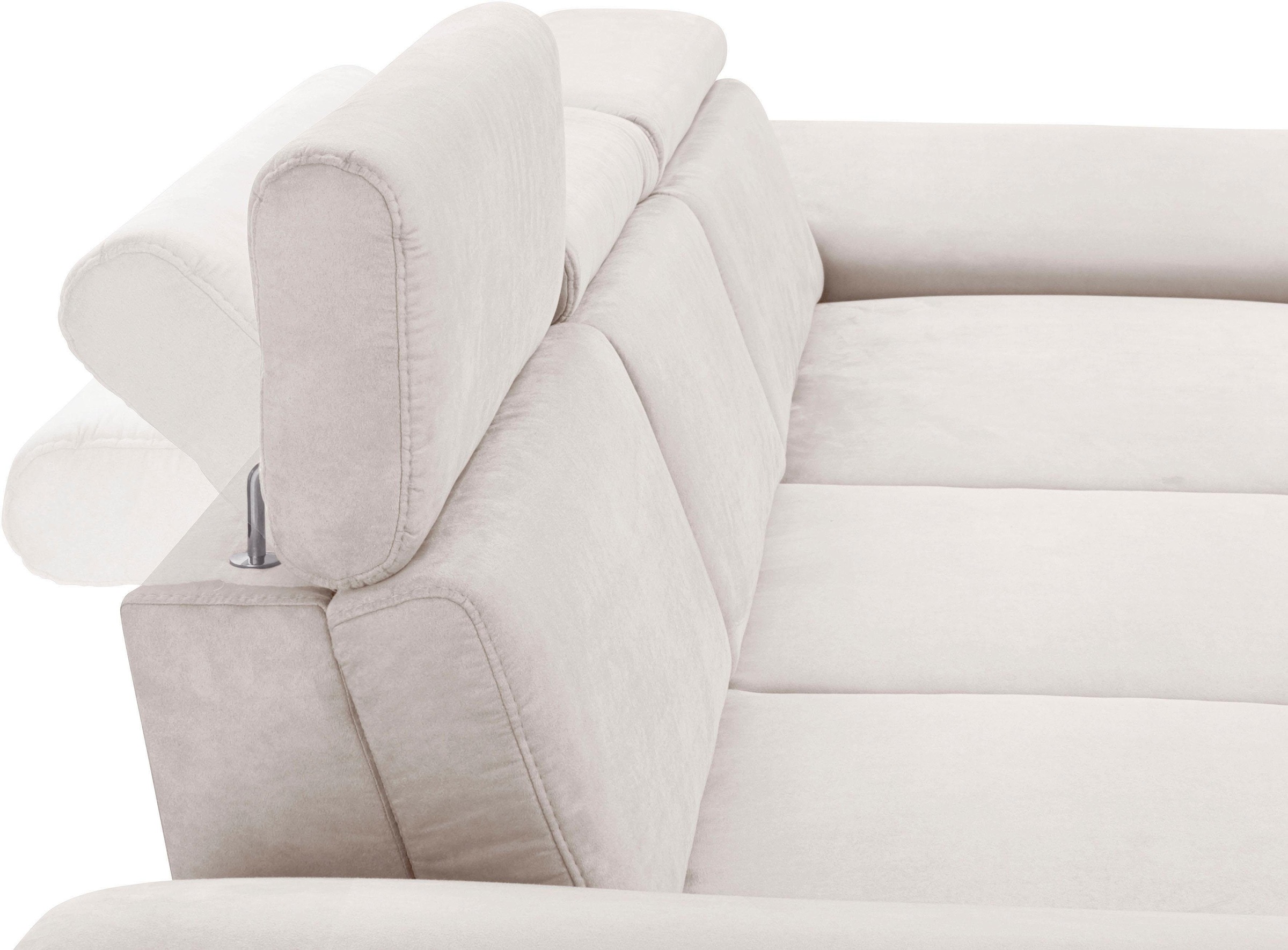sit&more Ecksofa »Scorpio L-Form«, inklusive Sitztiefenverstellung, wahlweise mit Kopfverstellung