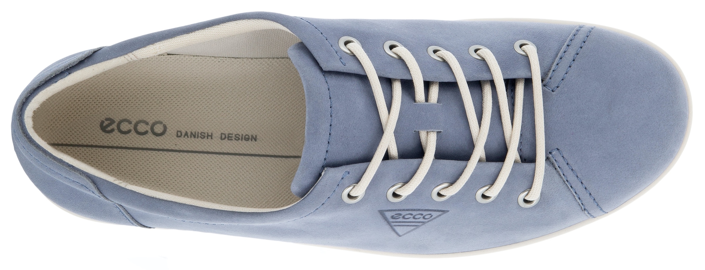 Ecco Schnürschuh »Ecco Soft 2.0«, Freizeitschuh, Halbschuh, Schnürschuh mit dezenter Logo Prägung