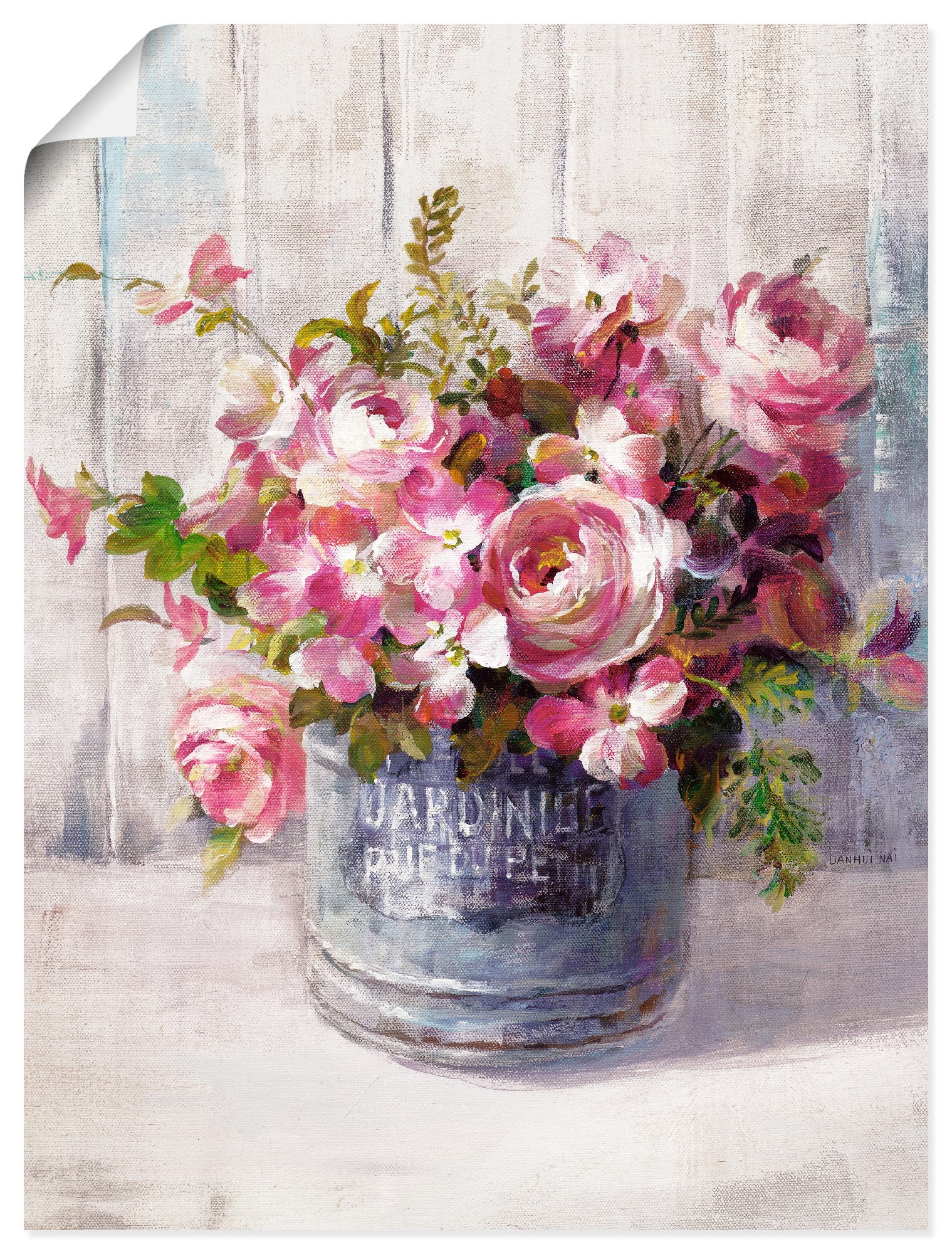 Image of Artland Wandbild "Gartenblumen I" Blumen 1 Stk. tlg. als Leinwandbild, Poster in verschied. Grössen