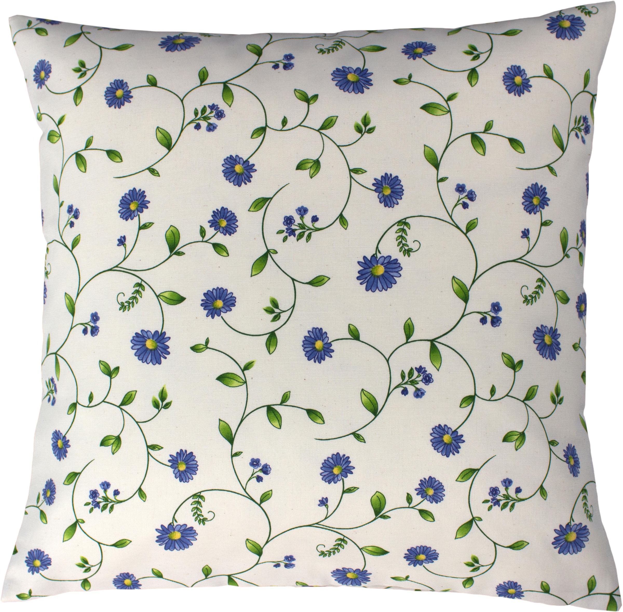 Image of VHG Dekokissen »Kati«, (1 St.), Leinenoptik, Blumen, Ranke bei Ackermann Versand Schweiz