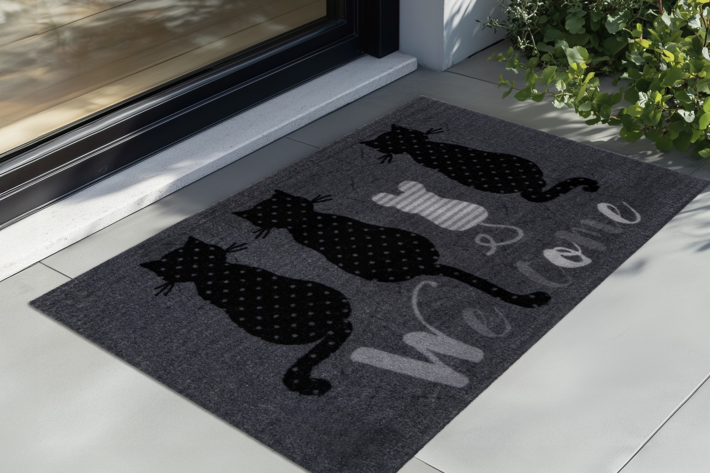 Kayoom Tapis de sol »Cosy Entry 425« Rectangulaire 6 mm Höhe Paillasson, attrape-saletés, chats, entrée
