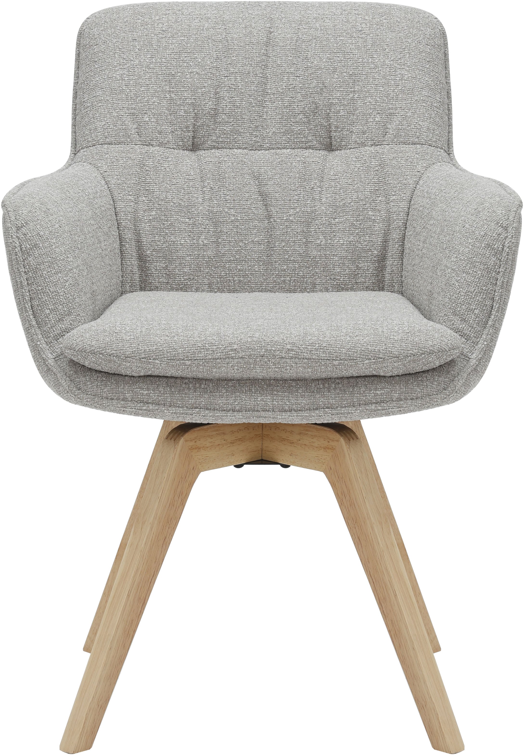 GOODproduct Chaise de salle à manger »Sigune« () 1 cuisrevêtement en tissu tissé facile d'entretien, structure en bois massif