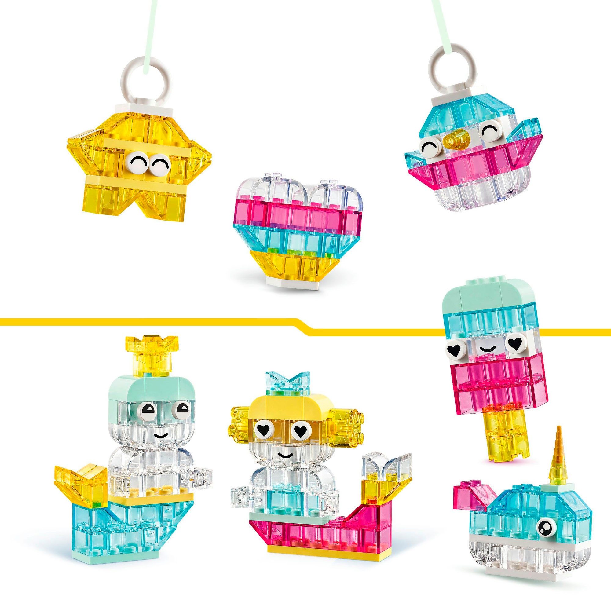 LEGO® Pions de construction »Zauberbox mit durchsichtigen Steinen (11040), LEGO® Classic« Made in Europe