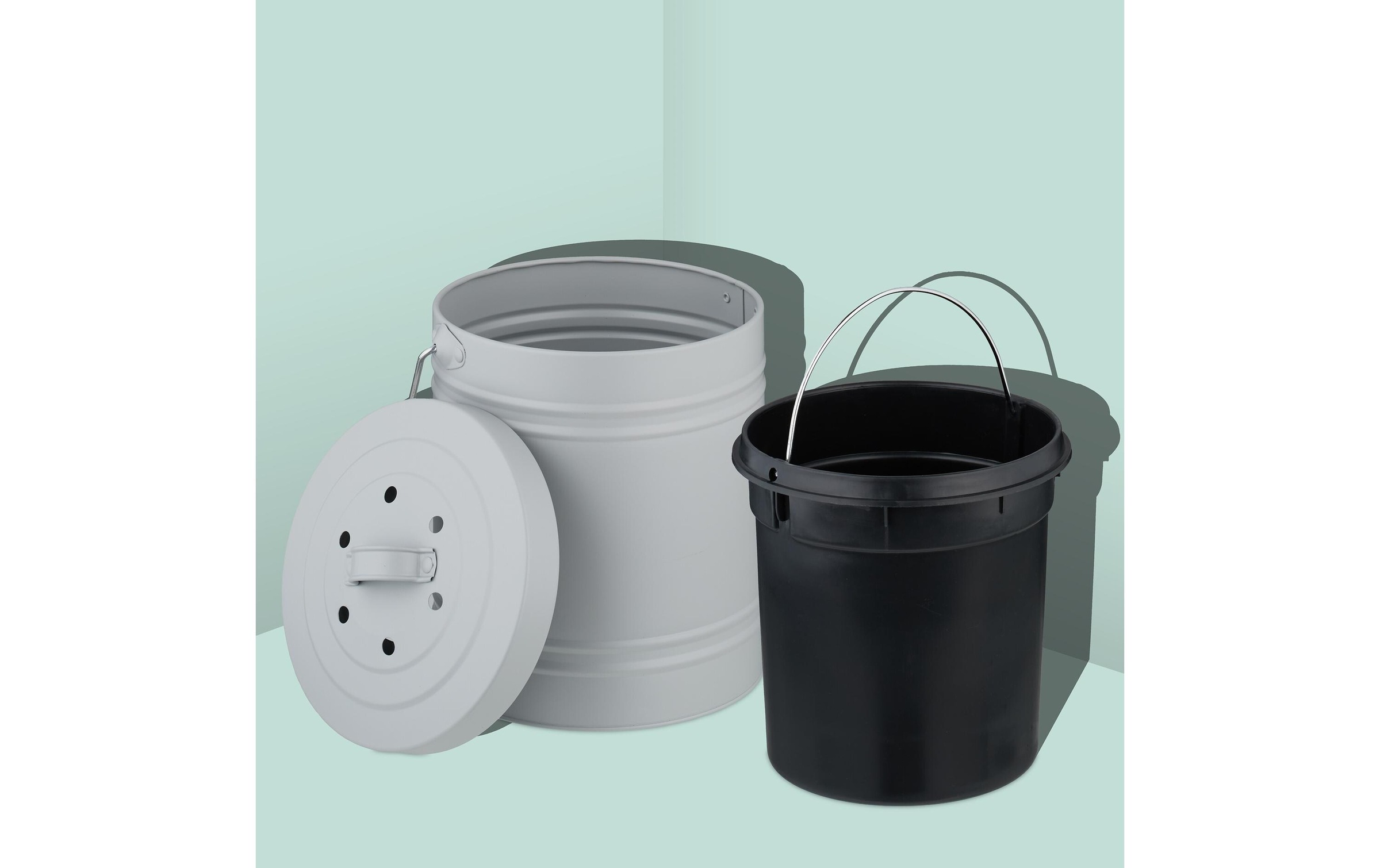 relaxdays Poubelle bio »mit Geruchsfilter, 5 l«