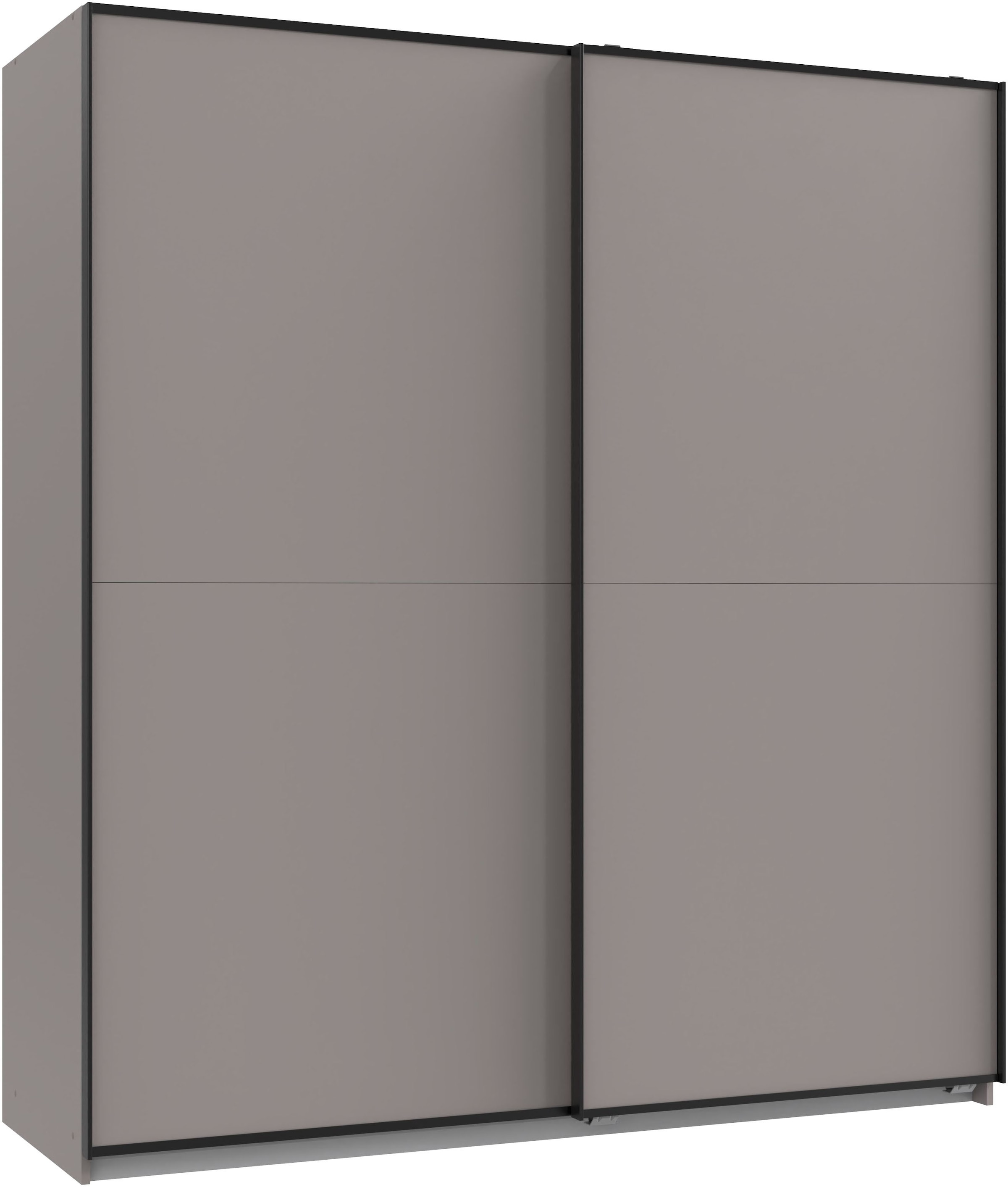 Image of Wimex Schwebetürenschrank "Neu-Ulm in der Breite 180cm, in verschiedenen Farben erhältlich" Mit schwarzen Griffleisten
