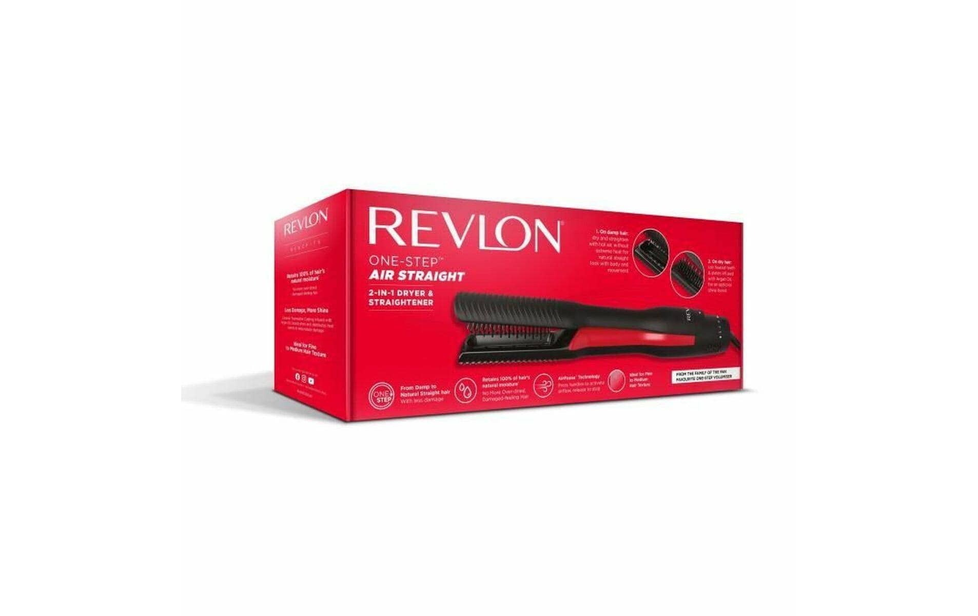 Revlon Multihaarstyler »ONE-STEP™ Air Straight. 2-IN-1-TROCKNER UND LUFTGLÄTTER - RVDR5330E« Trocknen und Glätten mit warmer Luft, ohne extreme Hitze