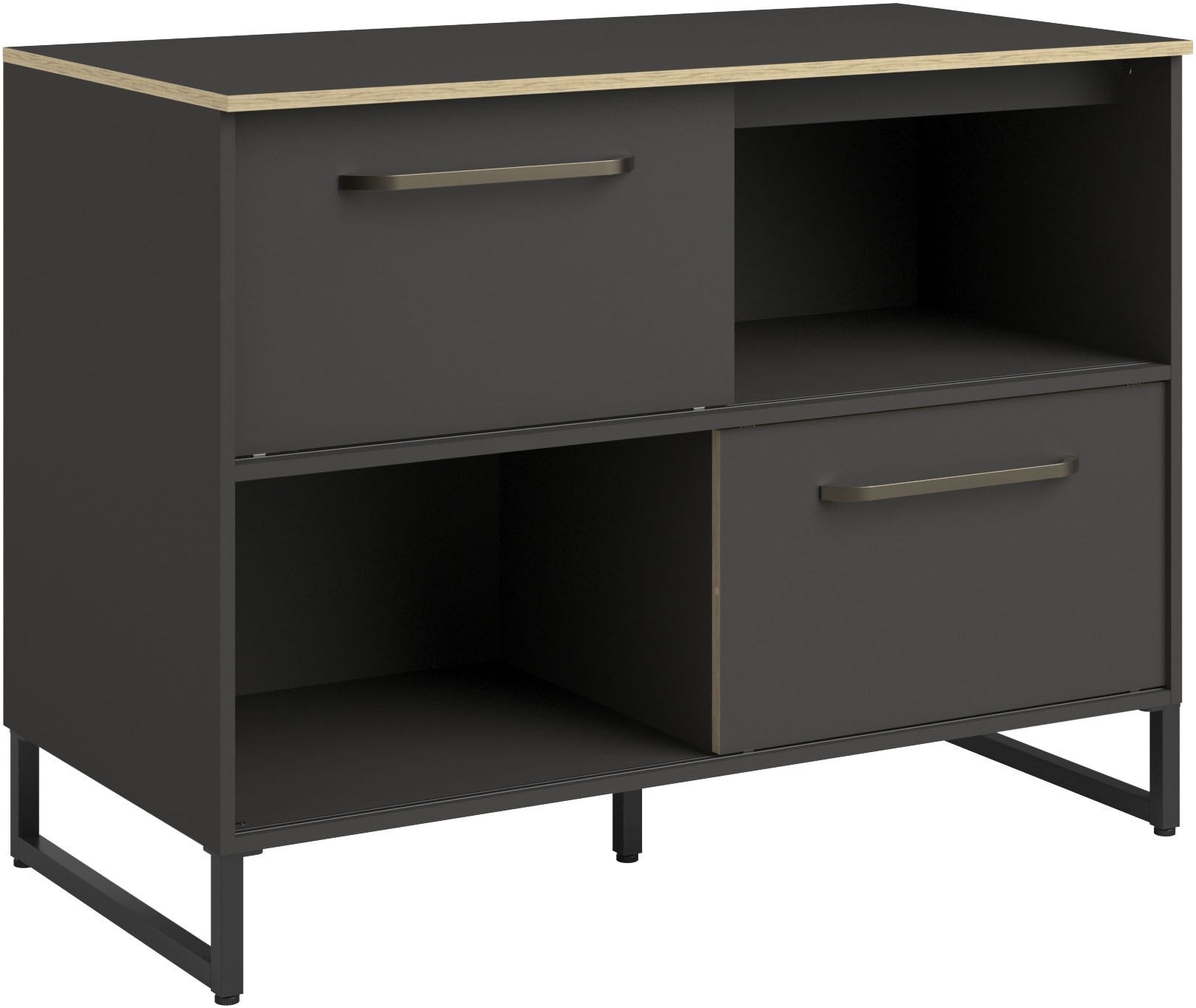 Parisot Schrank-Set »Wave 1, Küchenschrank, Buffetset, Küche« Set, 4xUnterschrank, Theke/Arbeitsplattenergänzung.,3x Hochschrank, Regal, 9 Stk. tlg.