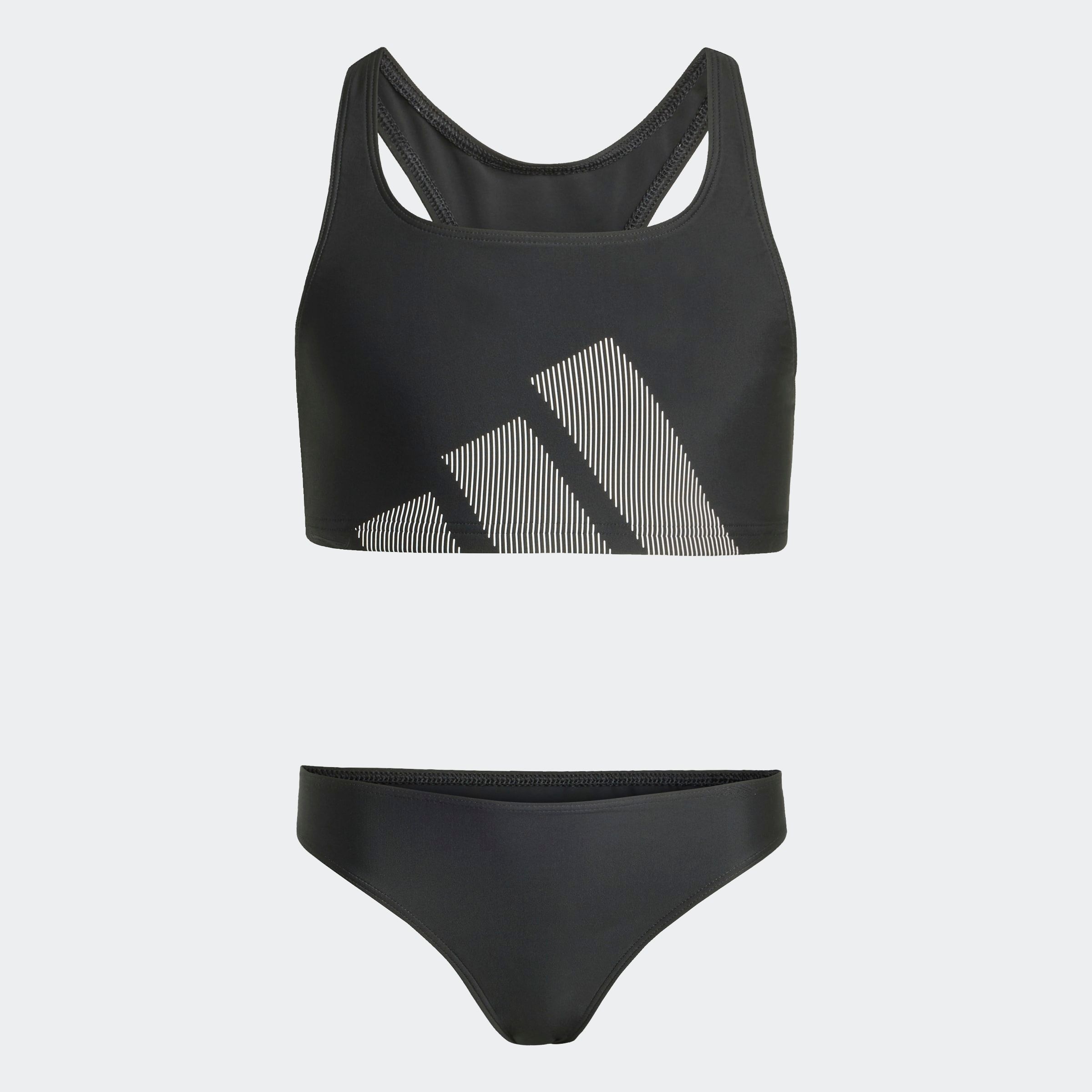 Image of adidas Performance Bustier-Bikini "BIG LOGO KIDS BIKINI SET MIT C-FÖRMIGEM RÜCKEN"
