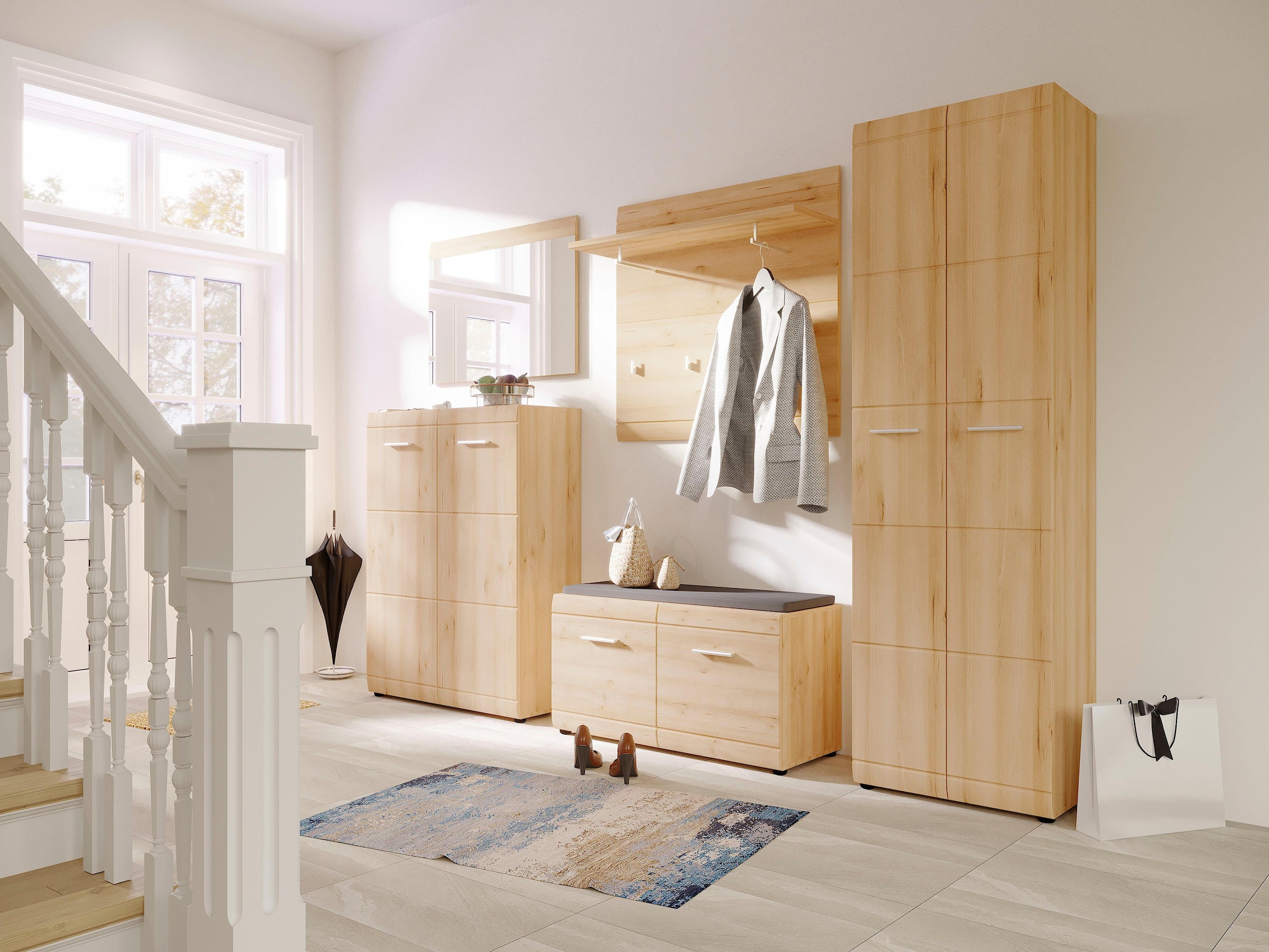 GERMANIA Panneau de vestiaire »GW-Adana Garderobenpaneel« mit Rillenfräsung