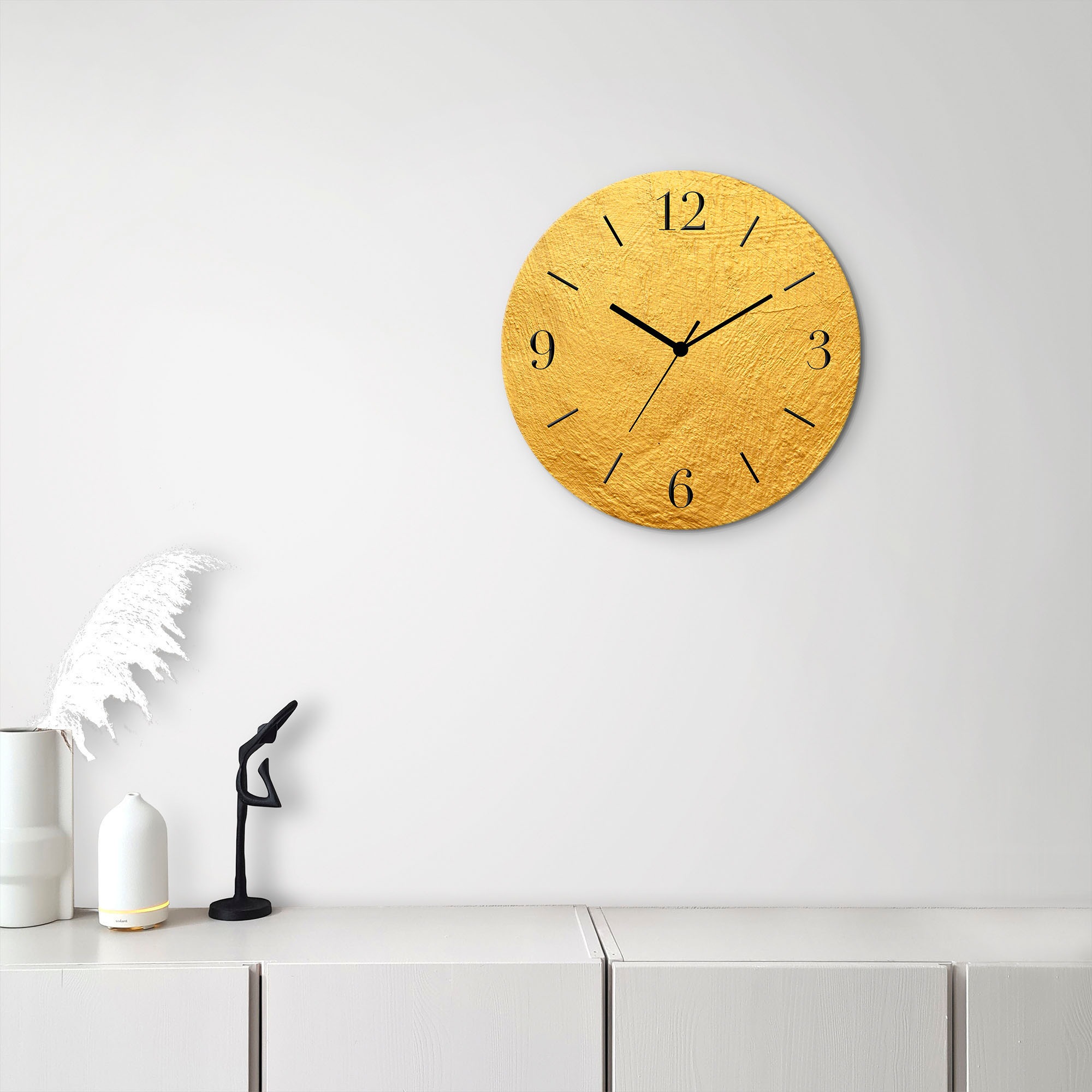 Image of GOODproduct Wanduhr "Metalis" wahlweise mit Quarz- oder Funkuhrwerk, lautlos ohne Tickgeräusche
