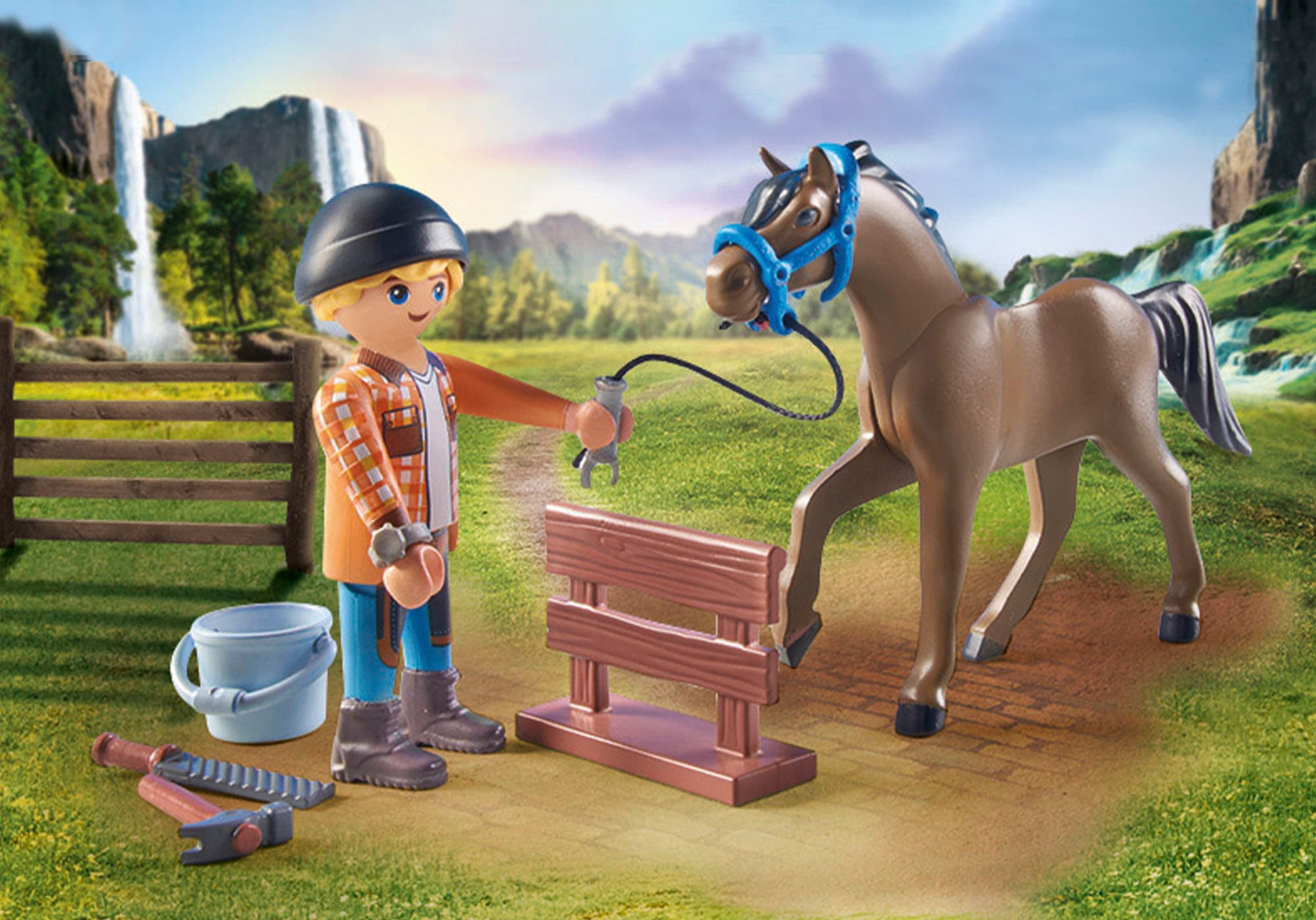 Playmobil® Jeu de construction »Hufschmied Ben & Achilles (71357), Horses of Waterfall«