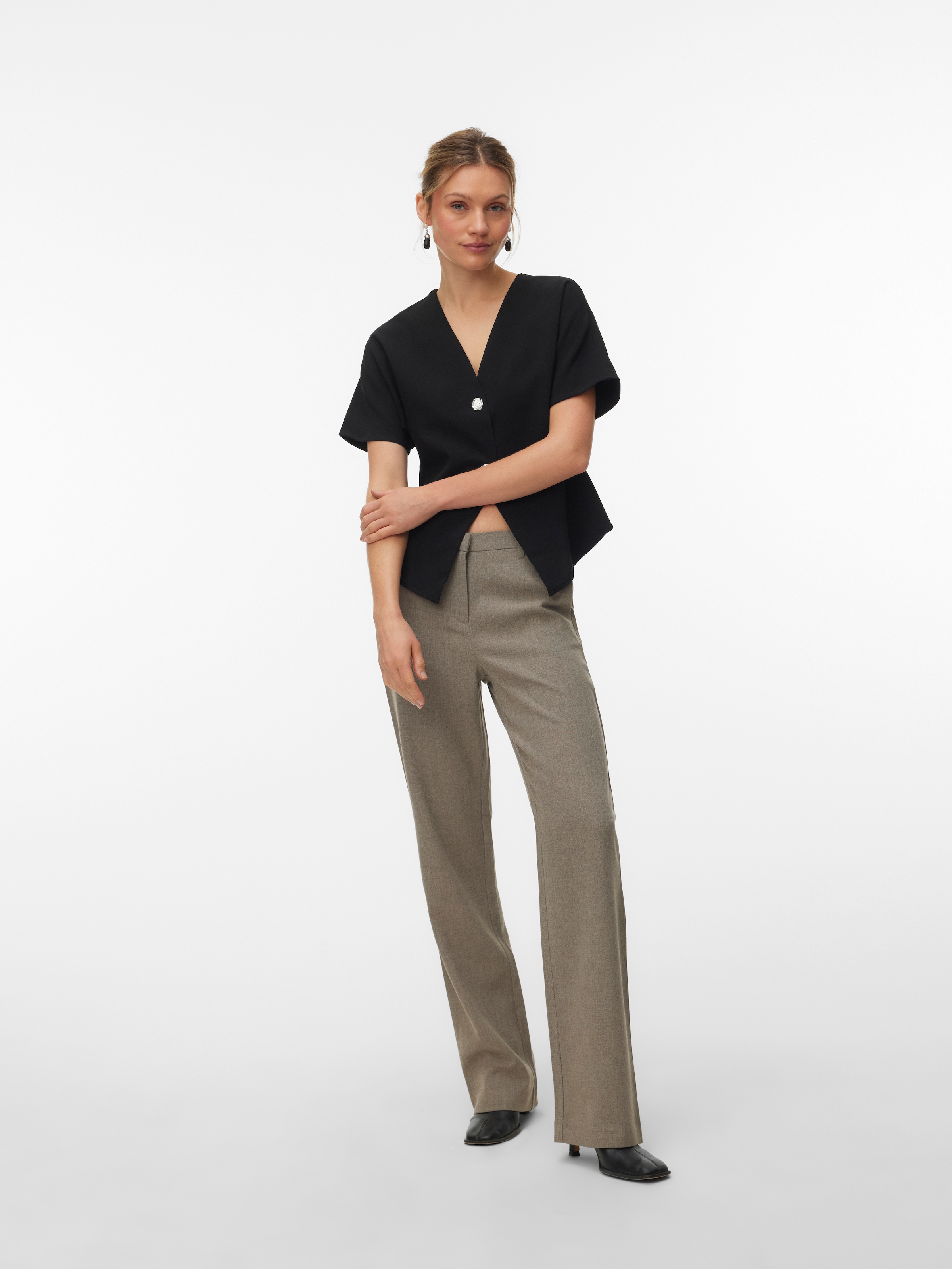Vero Moda Anzughose »VMZAMIRA BESTIE MW STRAIGHT PANT NOOS«