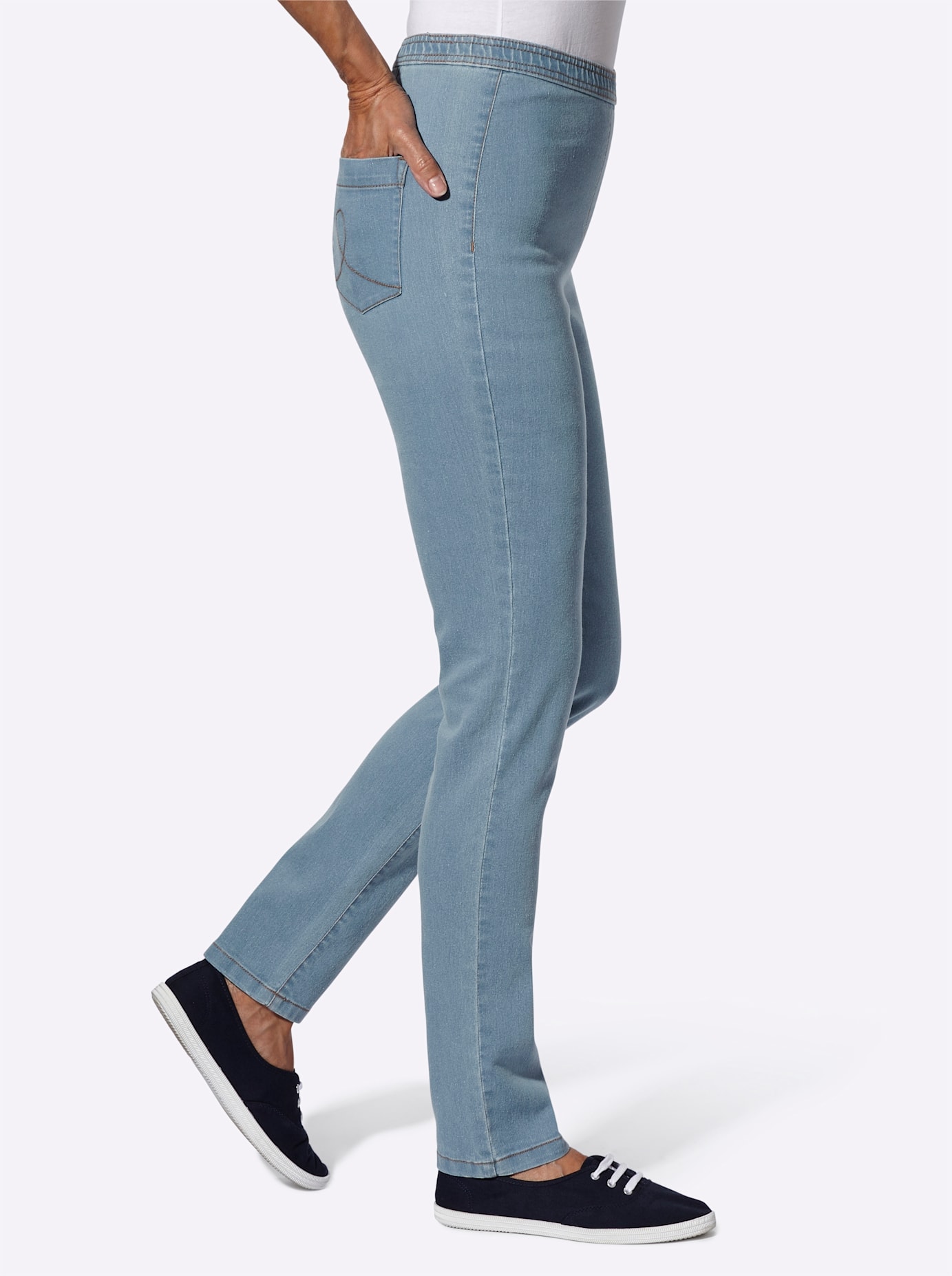 Classic Basics Schlupfjeans, (1 tlg.)